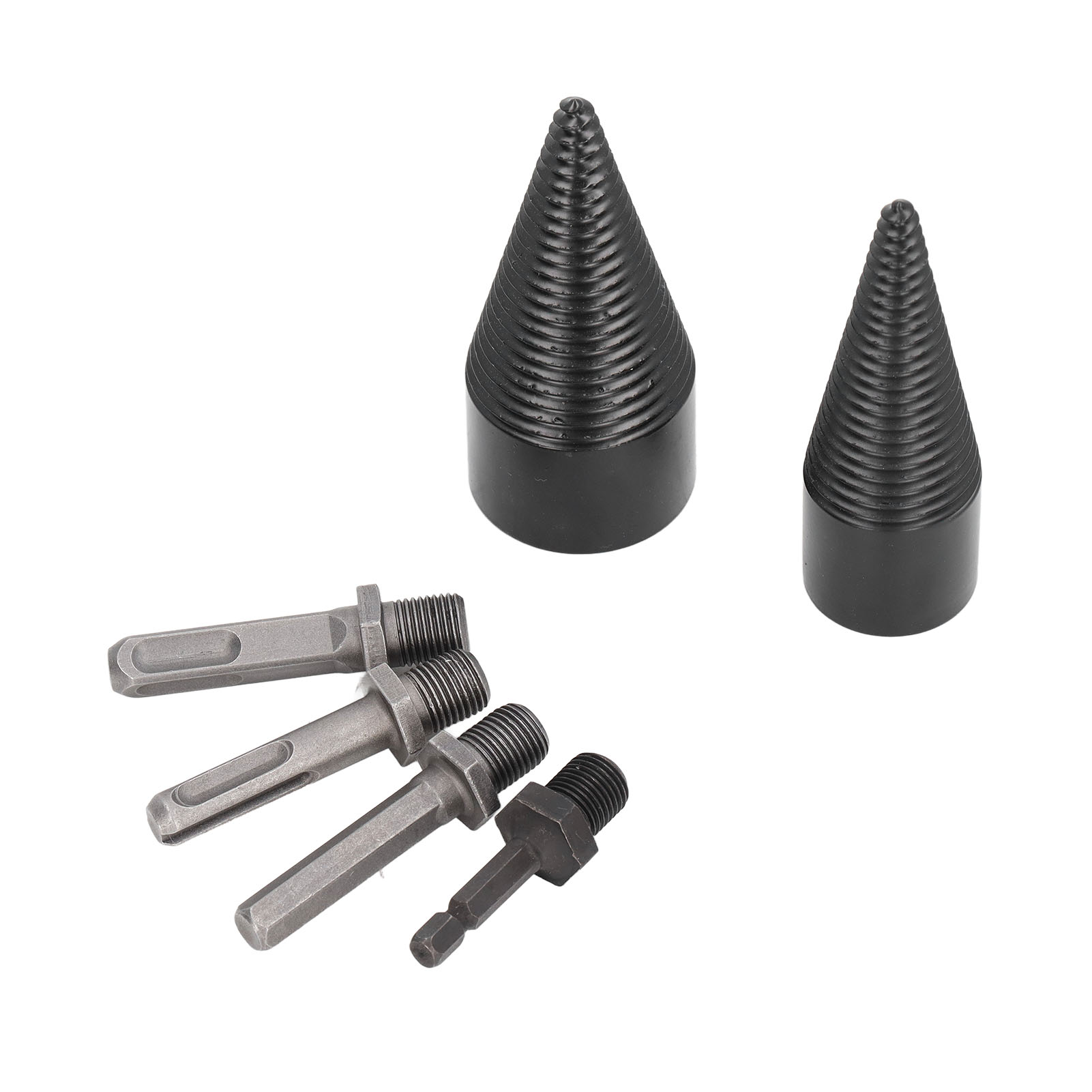 6-teiliges Set Holzspaltbohrer (32 Mm Und 42 Mm), Abnehmbar, Robust, Mit 4 Griffen Für Camping
