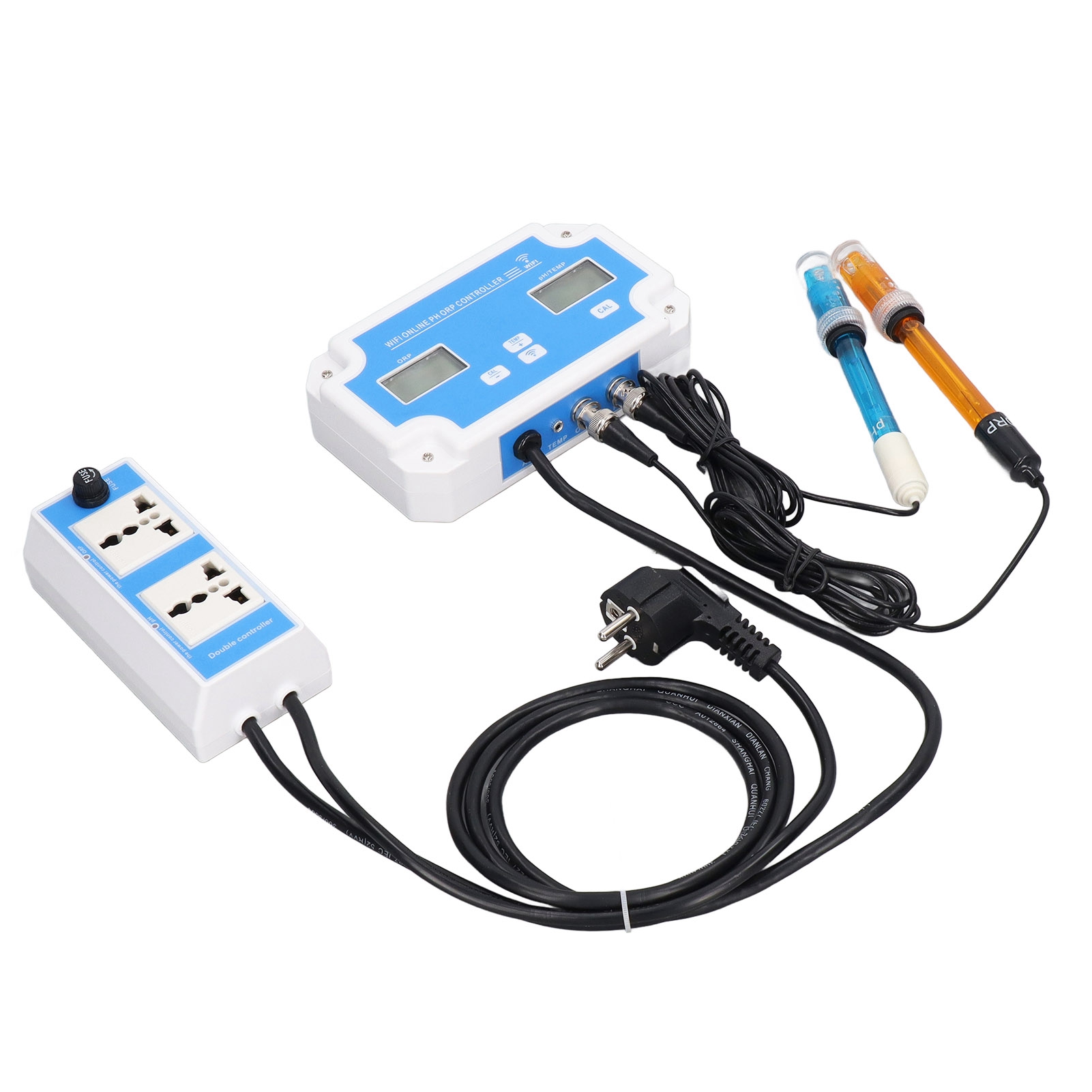 Tragbares Multi-in-1-wasserqualitätsmessgerät Mit Ph-, Orp- Und Temperaturmessung, Hochpräzise Wlan-verbindung, Eu-stecker (230 V)