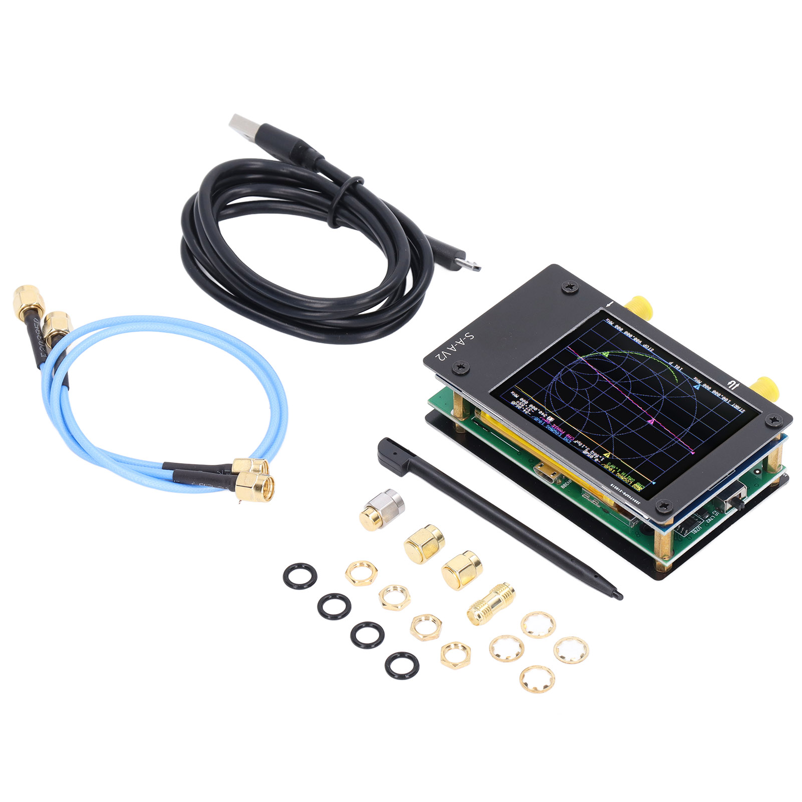 Vektornetzwerkanalysator Kurzwelle Hf Vhf Uhf V2 3 Ghz Saa-2 Vna Antenne 2,8 Zoll Tft-lcd-bildschirm