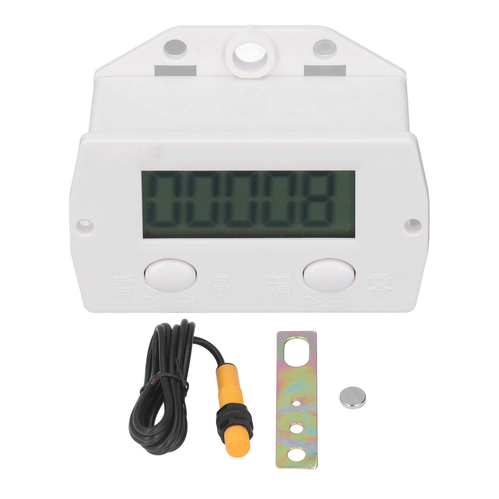 Berm Elektronischer Stanzzähler, 5-stellige Digitalanzeige, 099999, Kunststoffsensor Mit Magnet.