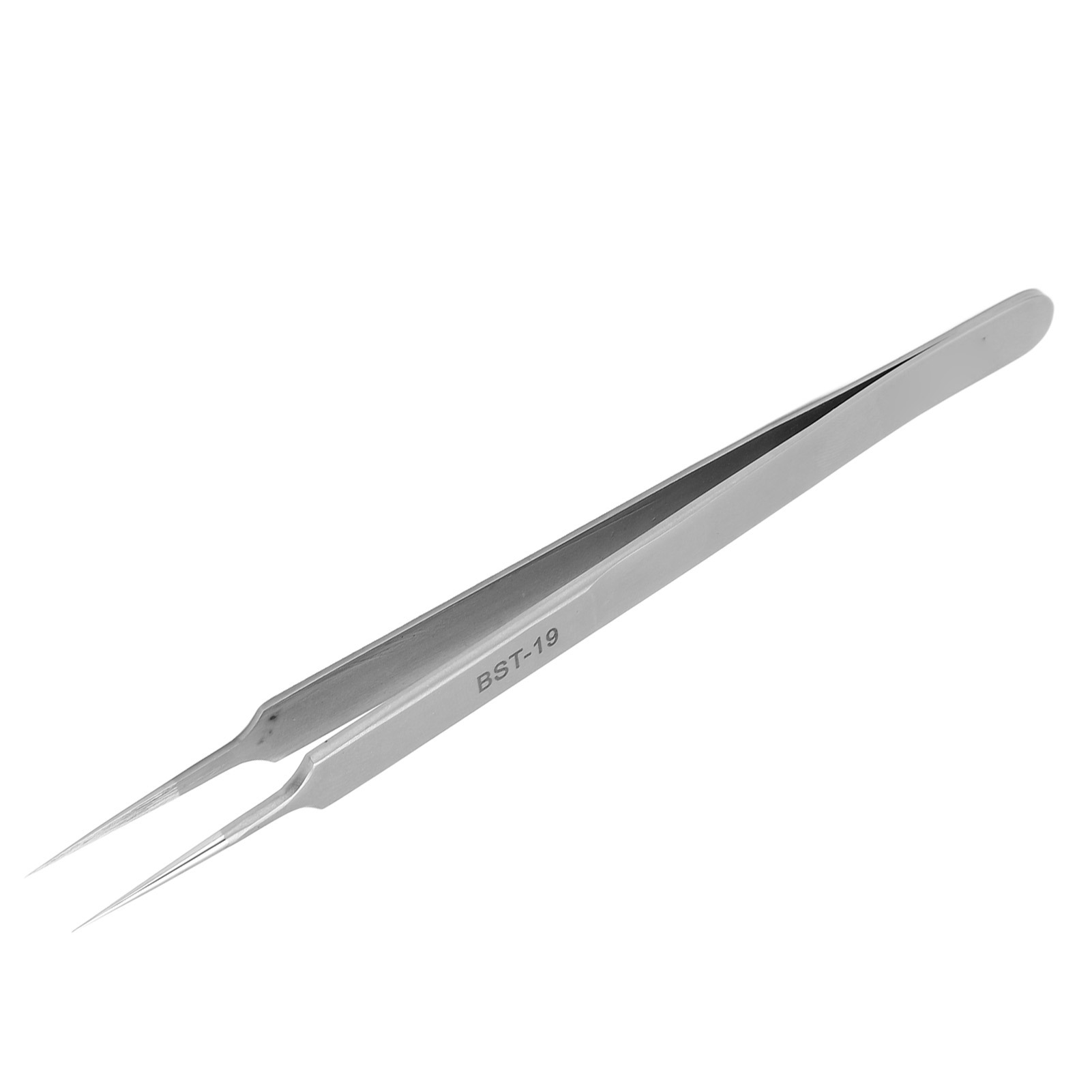 Bst-19 Präzisionspinzette Aus Edelstahl Mit Antimagnetischer Wirkung Und Superfeiner, Dünner, Spitz Zulaufender Spitze