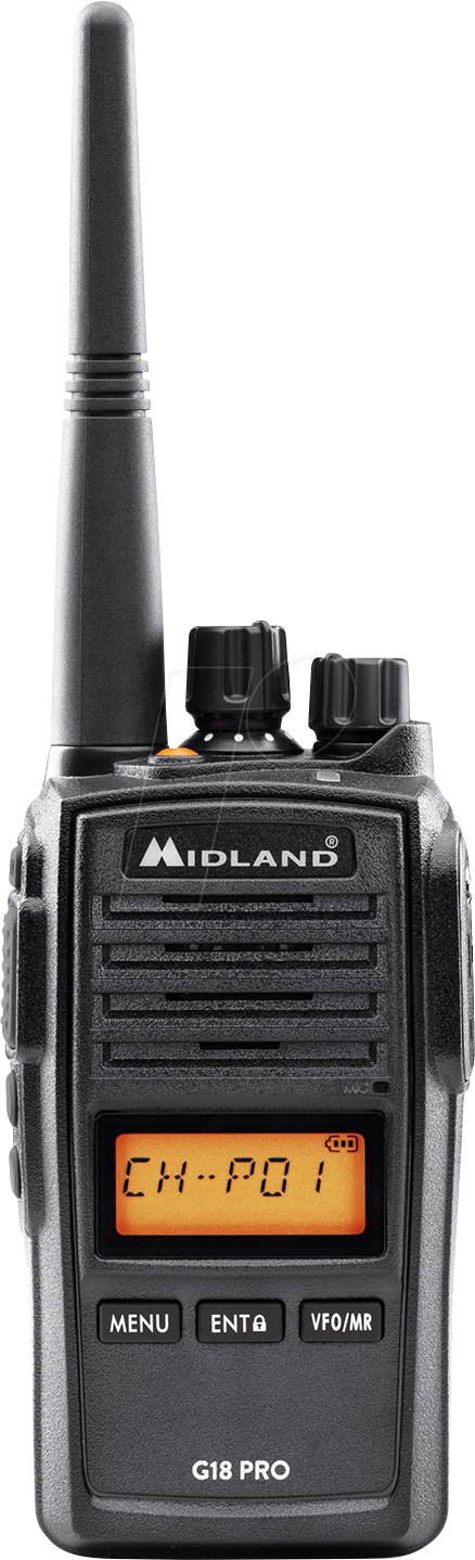 MIDLAND G18 PRO - PMR-Funkgerät, G18 Pro, IP67