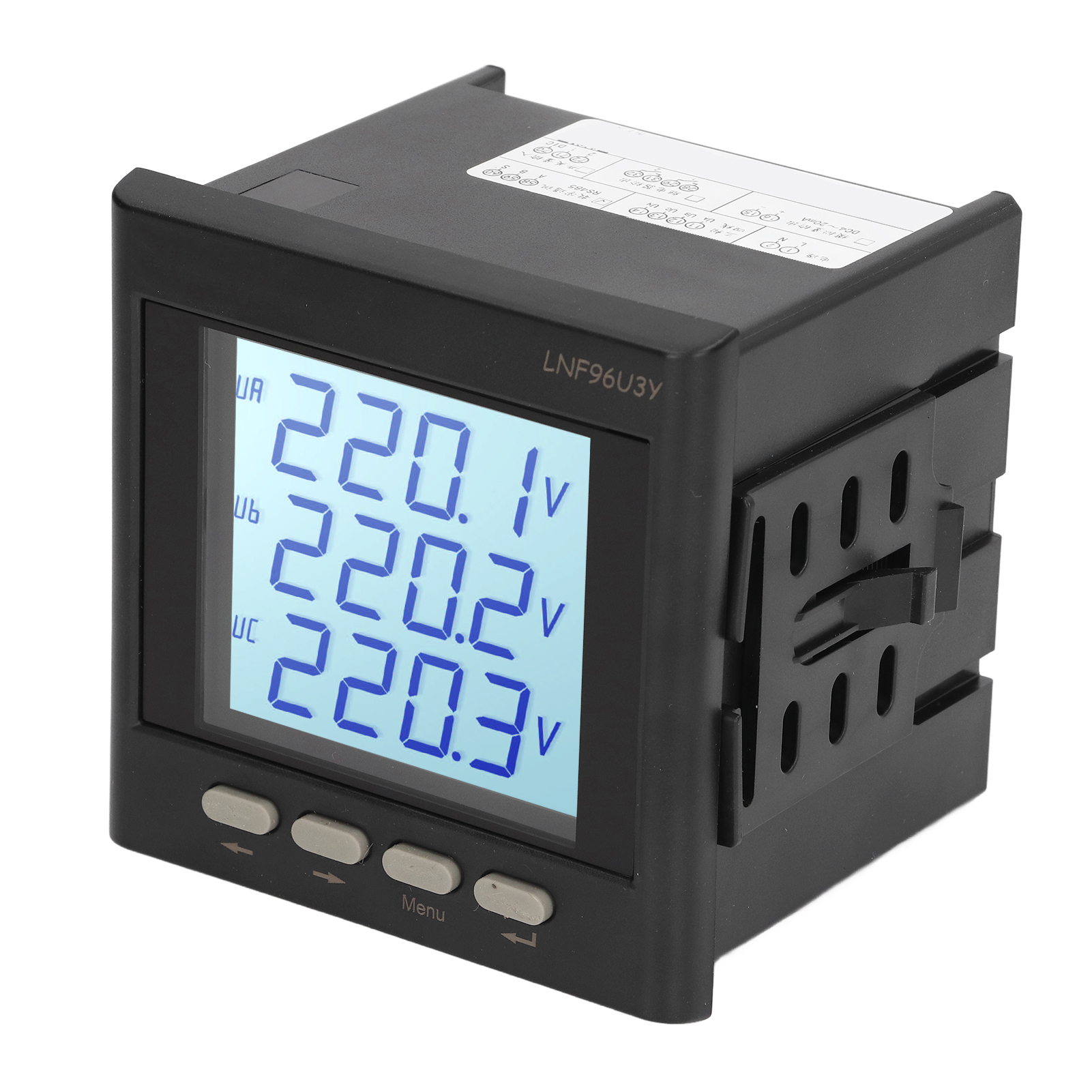 Intelligentes, Programmierbares 3-phasen-digital-volt-ampere-messgerät Mit Präziser Amperemeter-voltmeter-funktion Für Wechsel- Und Gleichstrom (80–270 V).