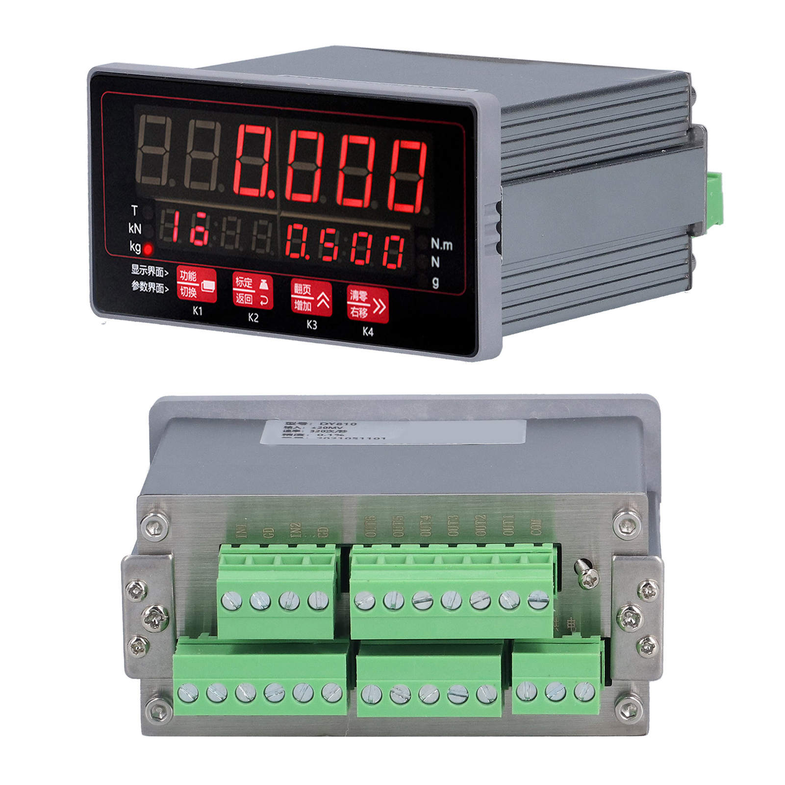 Wägezellensteuerung 4 Kanäle Relais Digitales Wiegegerät Mit Anzeige Dc 15–30 V Dy810