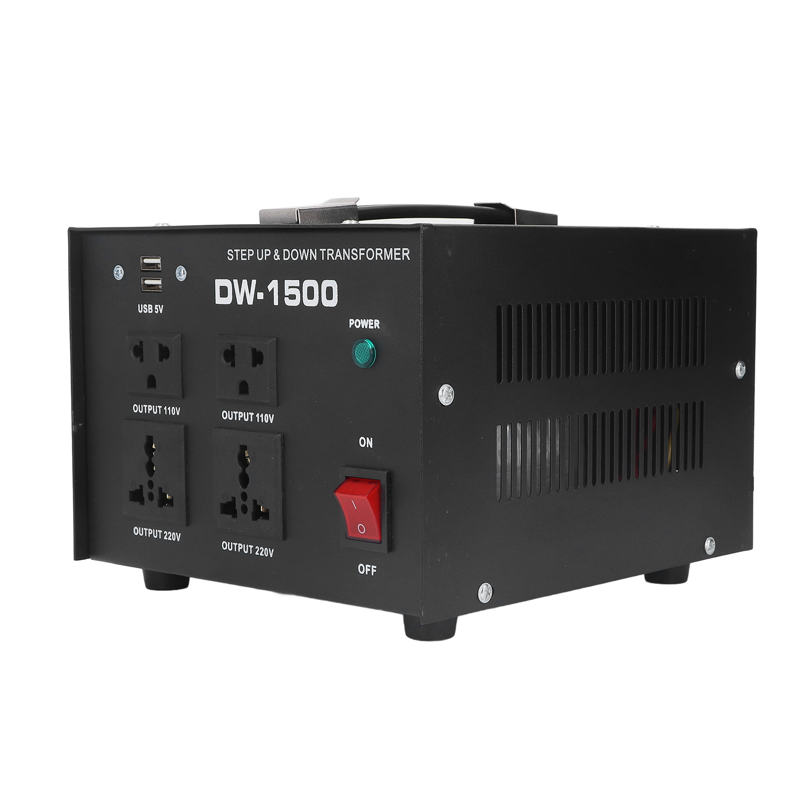1500-w-leistungstransformator, Aufwärts-/abwärts-spannungswandler, Wechselstrom 110–120 V, 220–240 V, Einstellbarer Eu-stecker