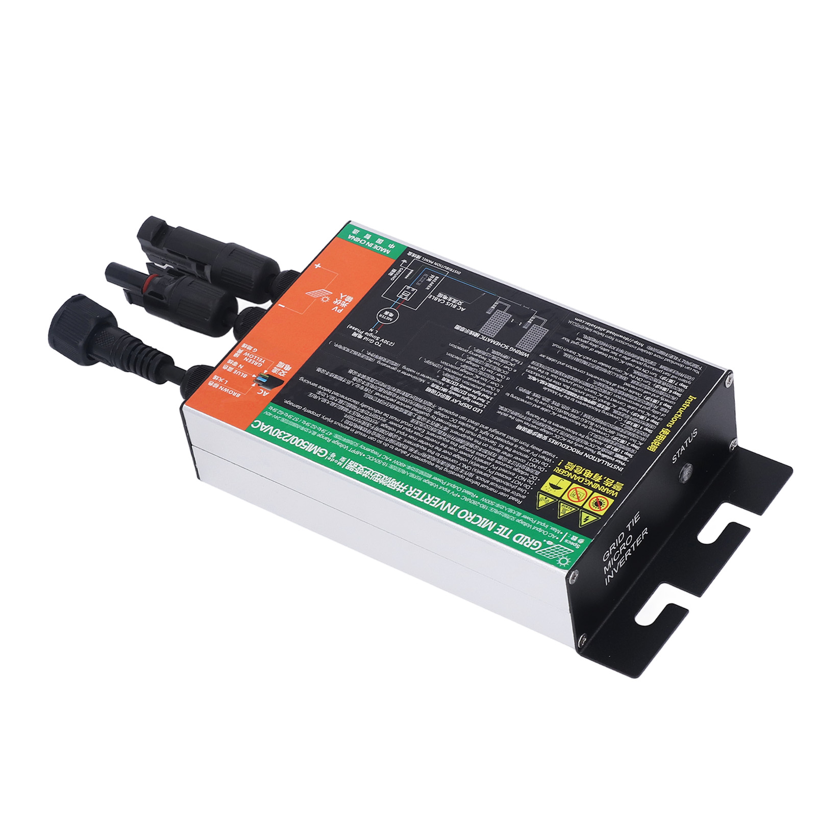 Netzgekoppelter Mikro-wechselrichter Mppt Reiner Sinuswellen-solar-mikro-wechselrichter Alternative Energie Ac230v 500w