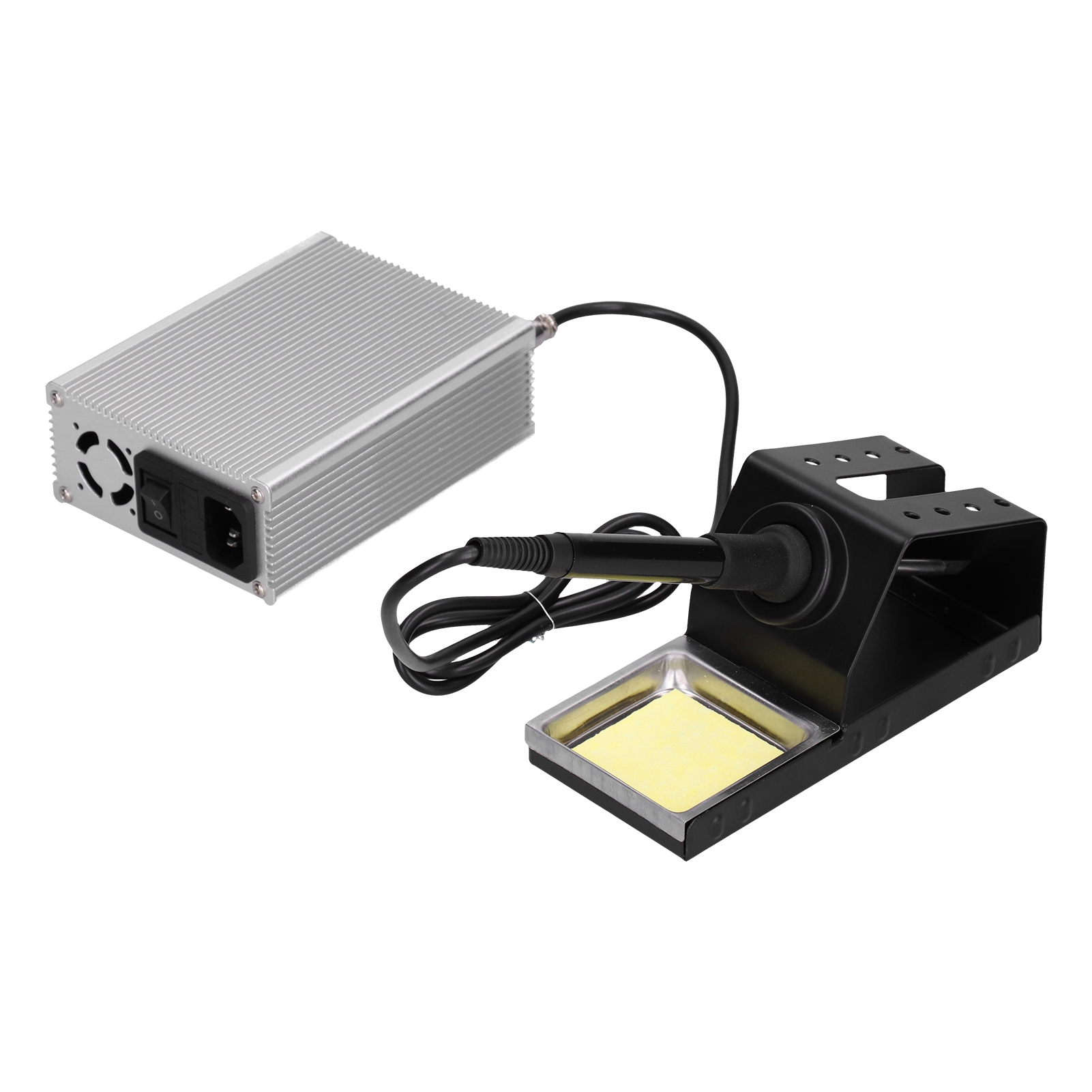 Lötstation-set Mit Digitalanzeige, Tragbarer, Thermostatgesteuerter Elektrischer Lötkolben, Wechselstrom 100–230 V, T12eu-stecker