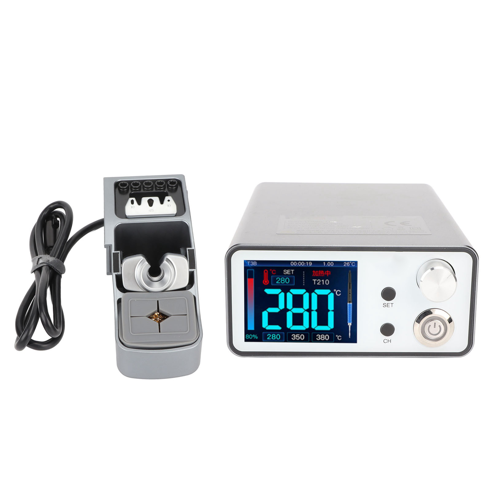 Intelligente Lötstation T210 Mit Griff, Digitalanzeige, Pid-regelung, Reparatur-lötwerkzeugset, 100–240 V, Eu-stecker