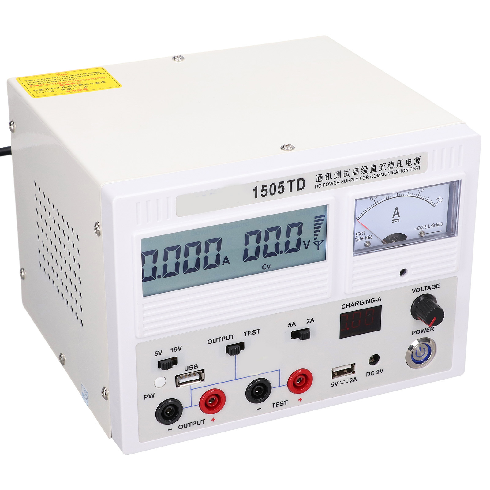 Gleichstromnetzteil Mit Lcd-anzeige, Einstellbares Geregeltes Netzteil Für Kommunikationstests, 1505tdeu-stecker, 220 V