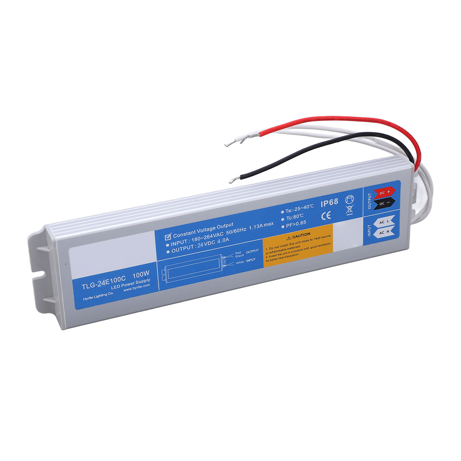 Led-netzteil, Wasserdicht (ip68), Korrosionsbeständig, Für Beleuchtungszubehör, Ac 180–264 V, 100 W Dc 24 V, 4 A