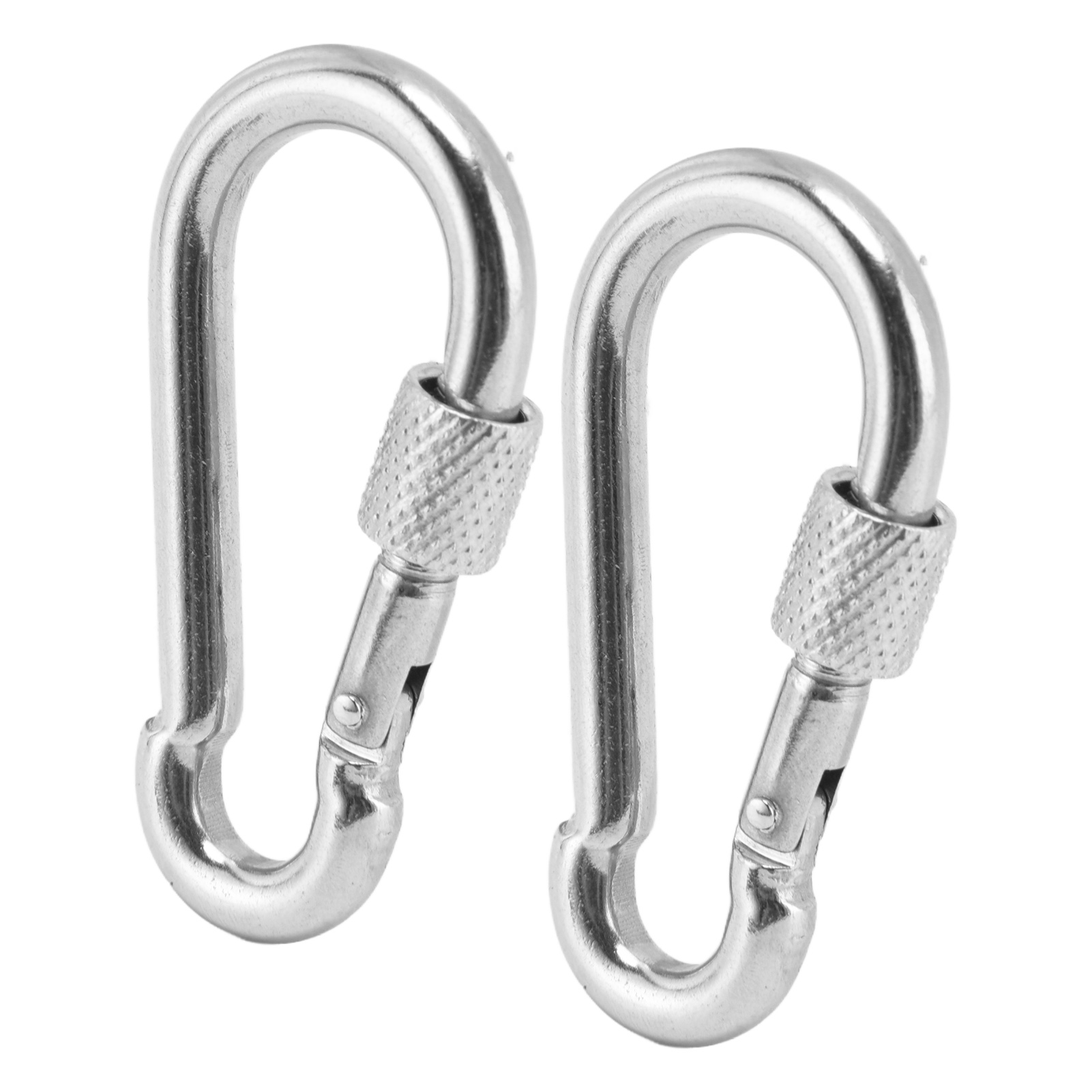 2 Stück Karabinerhaken Mit Federmechanismus, Edelstahl 316, Sicherheitsschnallen, Zubehör Für Montagearbeiten, Durchmesser 8 X 80 Mm