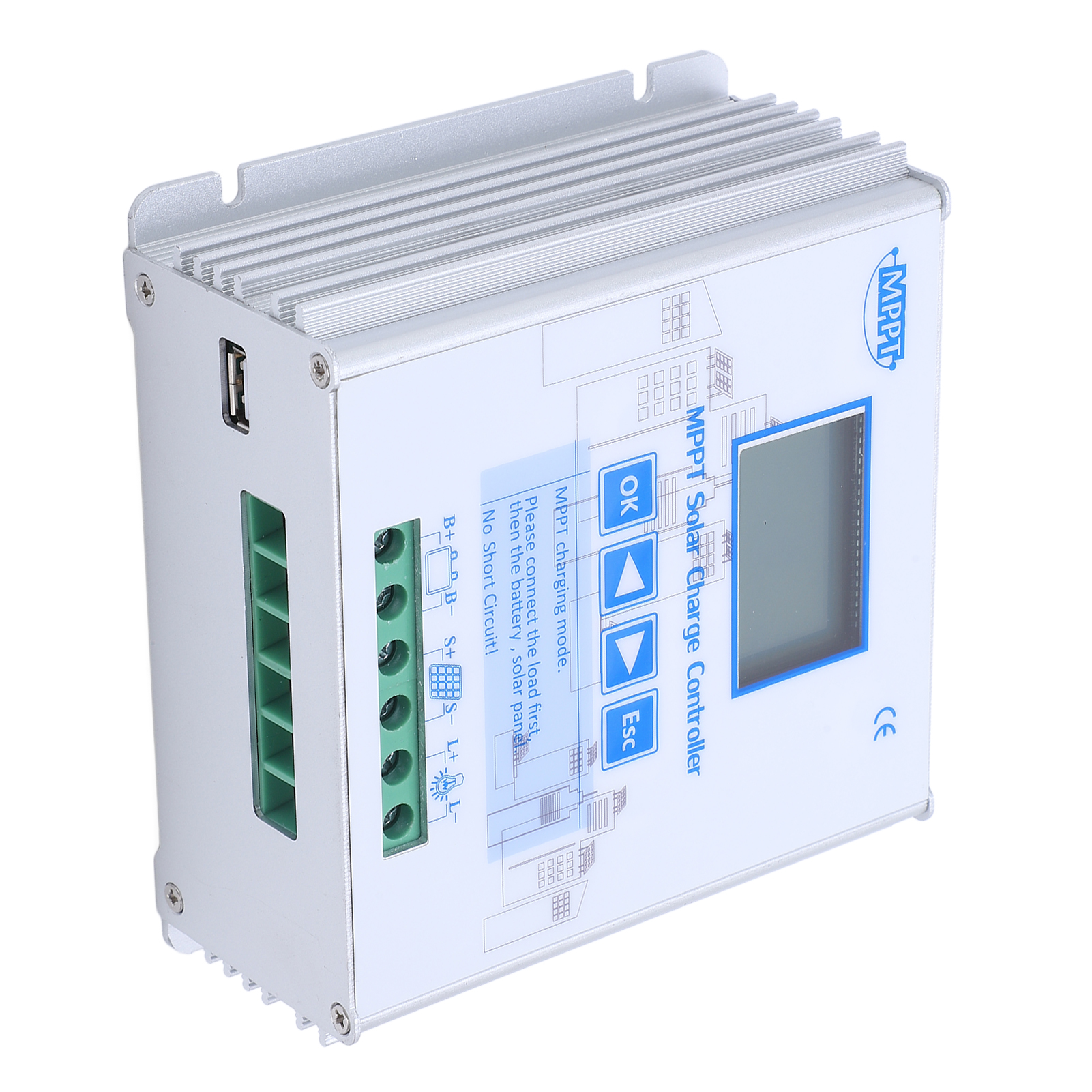 Automatischer Solarmodul-laderegler Pv Mppt-laderegler Universal 12v 24v 20a