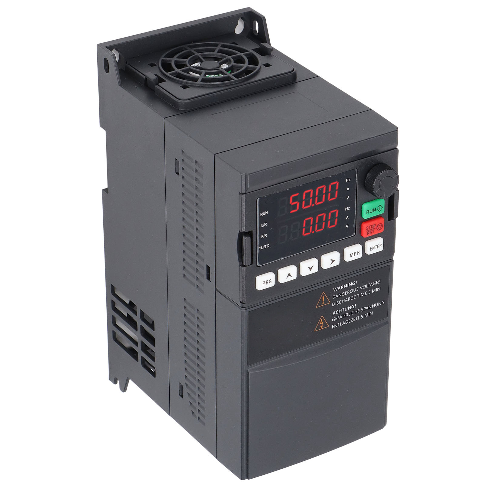 Sako Frequenzumrichter Mit Abs-gehäuse, Zwei Digitalen Röhrenanzeigen, Ein- Bis Dreiphasenwechselrichter, 220 V, 2,2 Kw