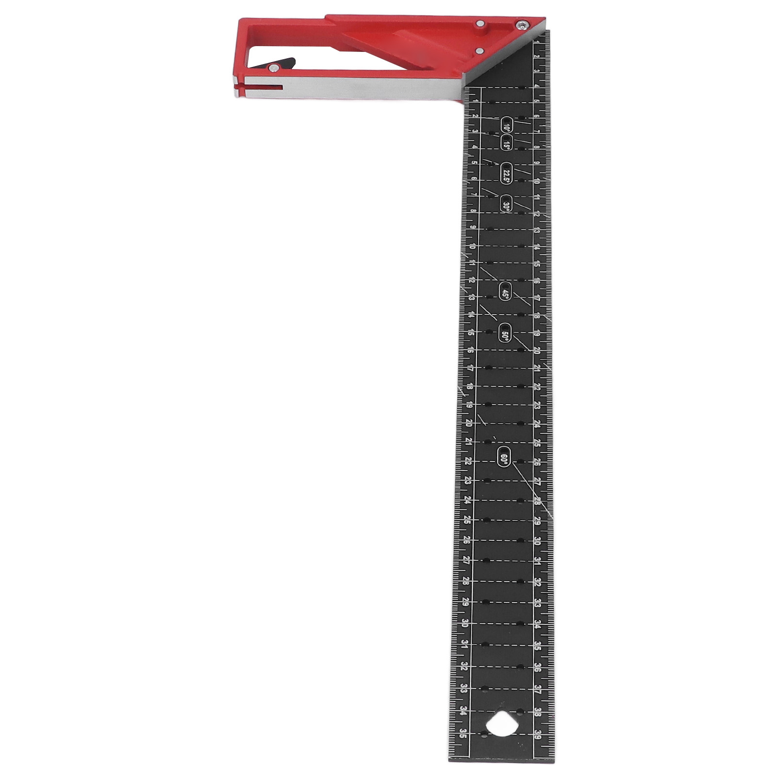 Professioneller L-förmiger Anreißwinkel Aus Aluminiumlegierung Für Schreinerarbeiten, 40 Cm / 15,7 Zoll