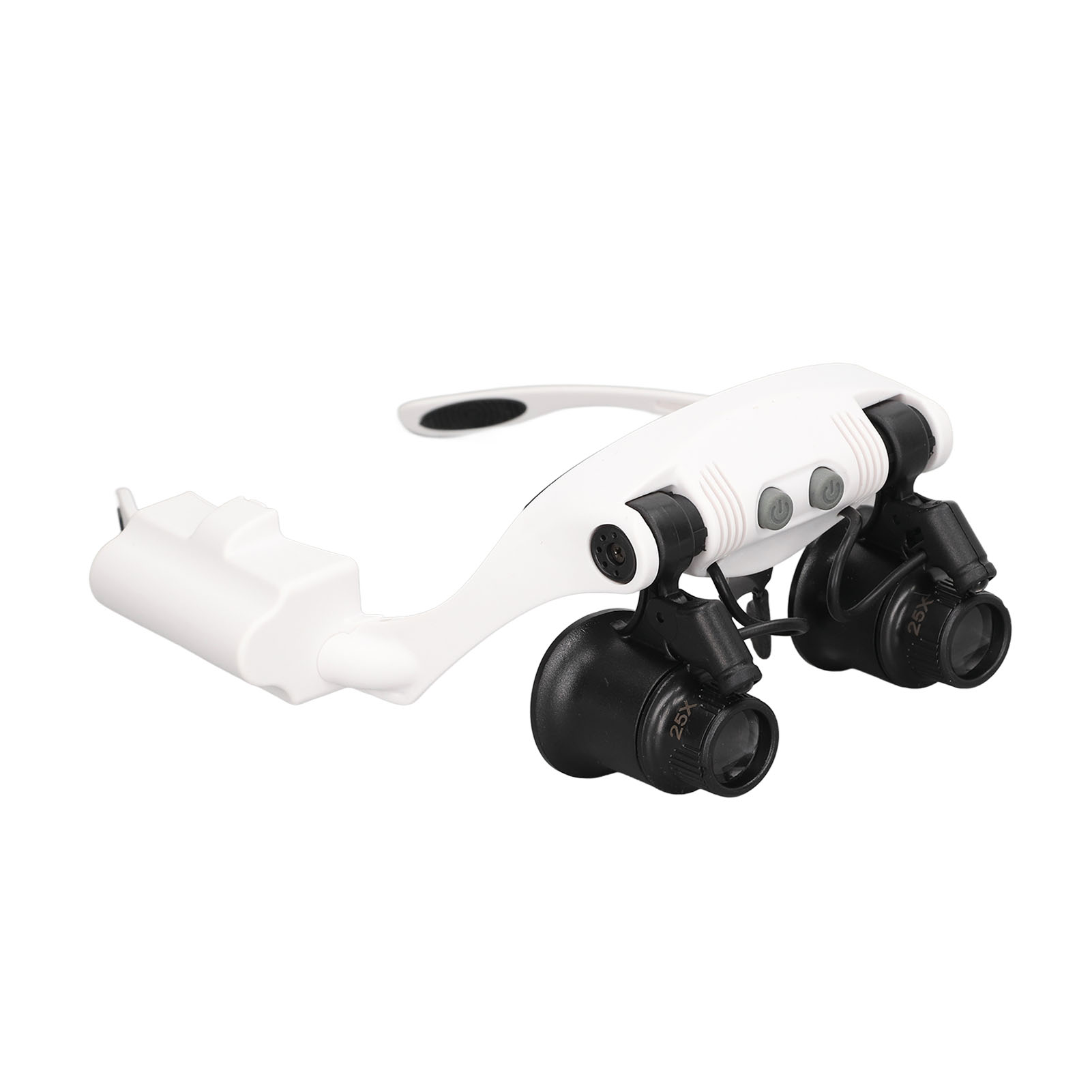 Kopflupe 10x 15x 20x 25x, Freihändige Vergrößerung Mit 2 Led-leuchten, Uhrenreparaturwerkzeug