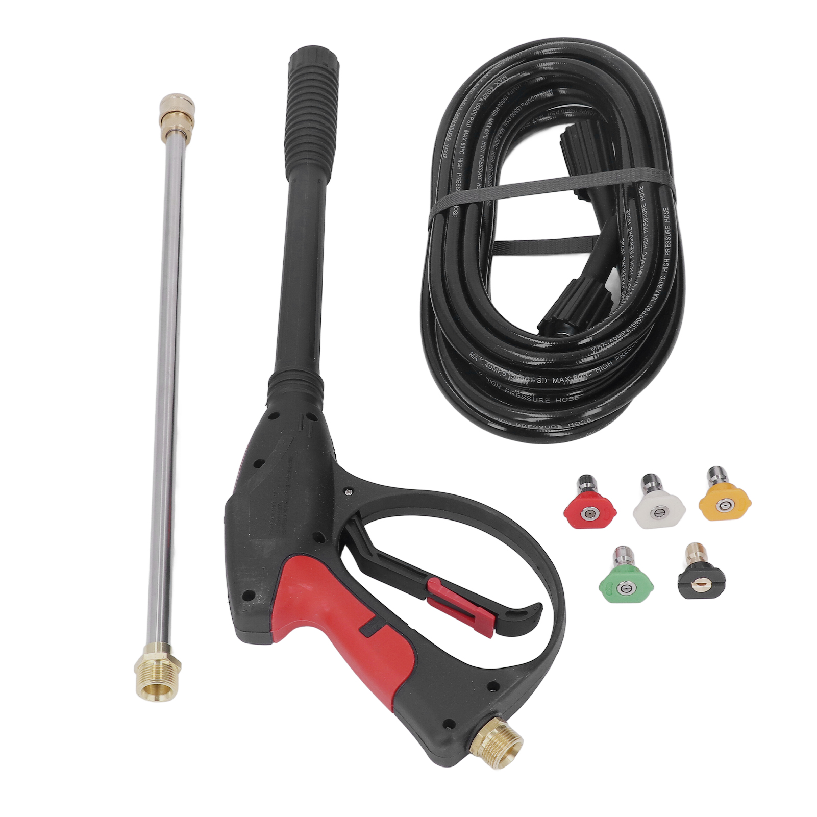4000 Psi Hochdruck-reinigungspistole, 8 Meter Schlauch, Auto-airbrush-set Mit 5 Düsen