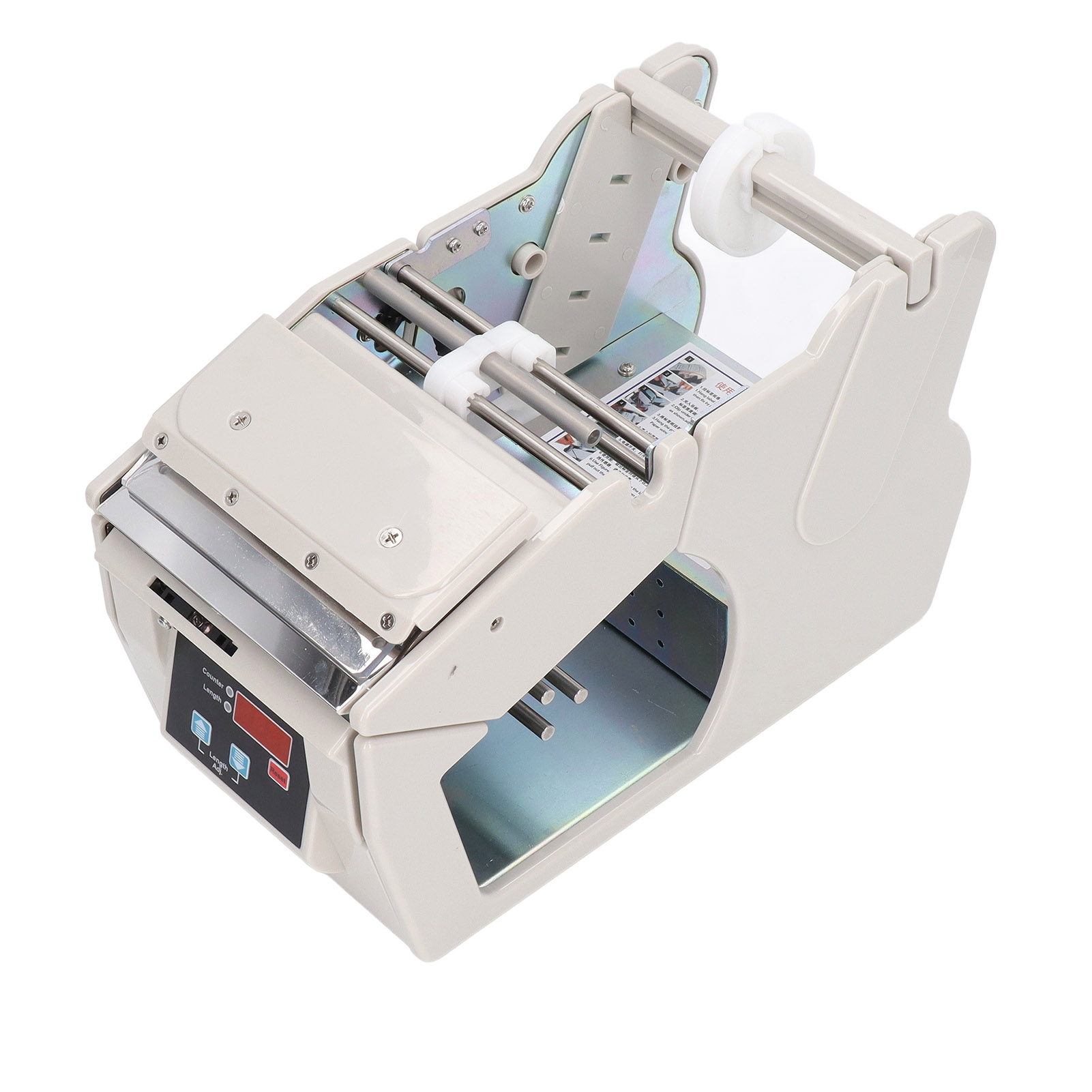 Automatischer Etikettenspender Mit Geringer Ausfallrate, Knitterfrei, Tragbar, Mit Zählfunktion, Eu-stecker 220 V