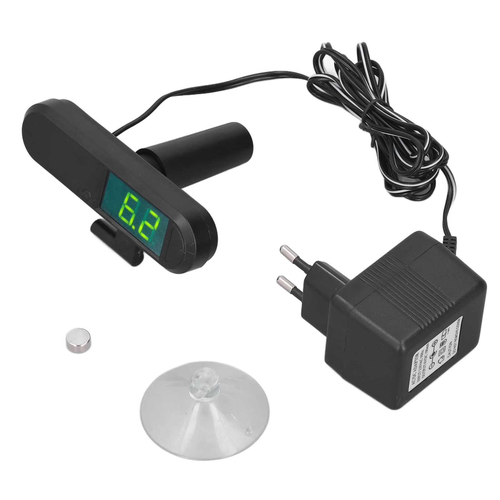 Ph‐025w Aquarium-ph-monitor Mit Saugnapf, Ph-meter, Wasserqualitätstester Für Aquarien, Eu-stecker 230 V