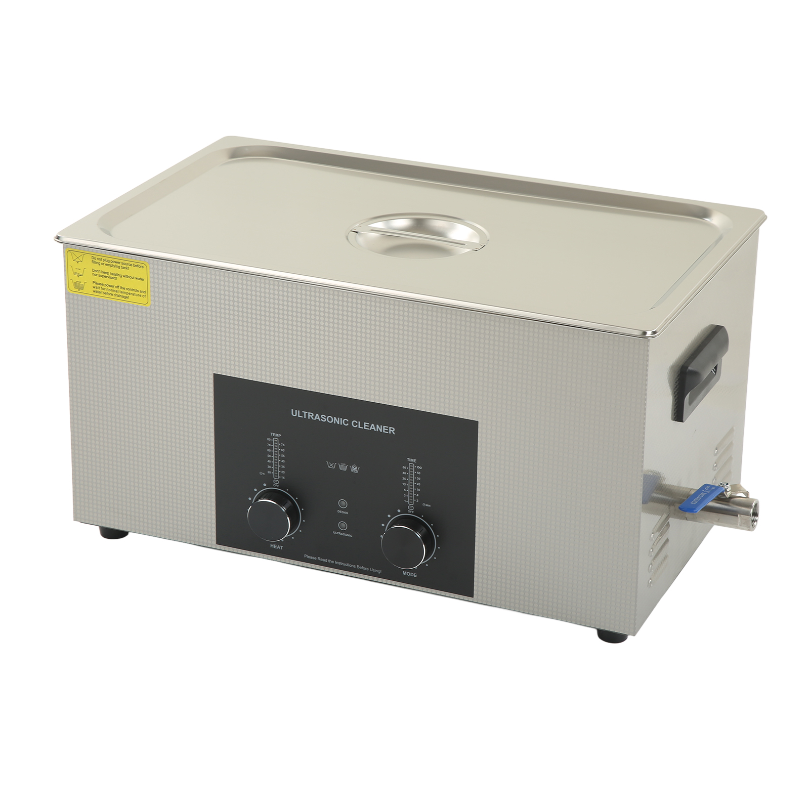 Ultraschallreiniger 22 L, Zweistufiger, Einstellbarer Edelstahl-schmuckreiniger Für Laborgeräte, 40 Khz, Eu-stecker, 220 V