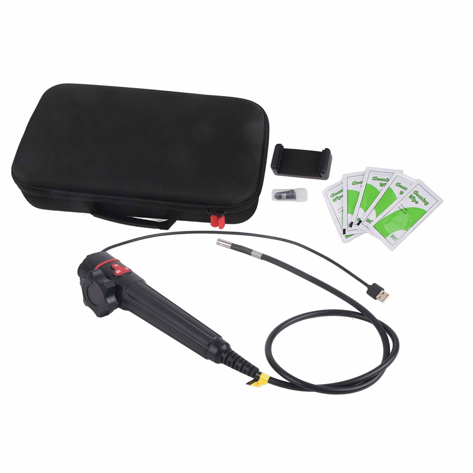 Agc-180 Industrie-endoskop-set Mit Hoher Auflösung, 8-mm-kamera, Ip67 Wasserdicht, Für Kfz-reparaturen, 100 Cm / 39,4 Zoll Schlauch