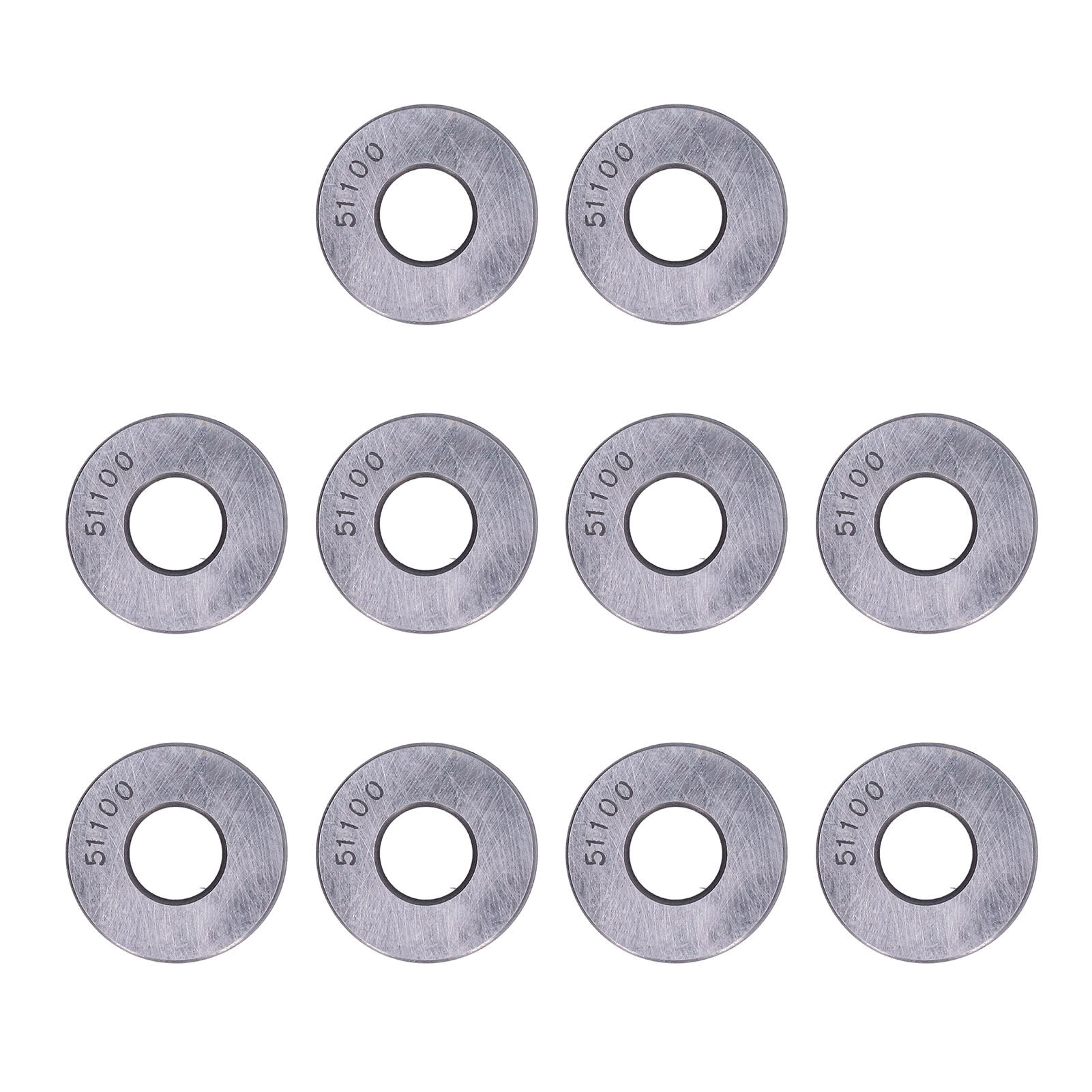 10 Stück Flachkugellager, Hochpräzise, Abnehmbare Miniatur-axiallager Aus Metall, Satz 51100