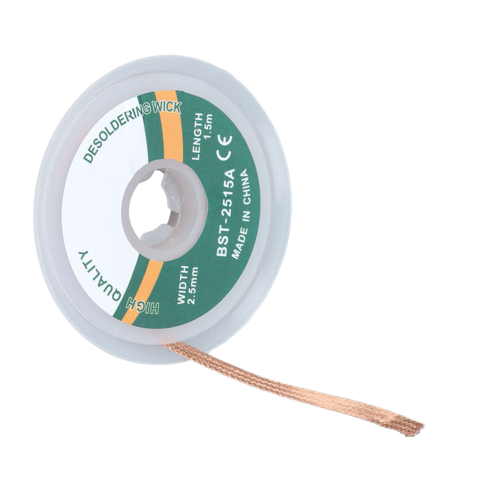 Entlötdraht Aus Kupferlegierung, Entlötlitze, Entferner Ohne Reinigung, Lötsauger, 1,5 Meter, 2,5 Mm (2515a)