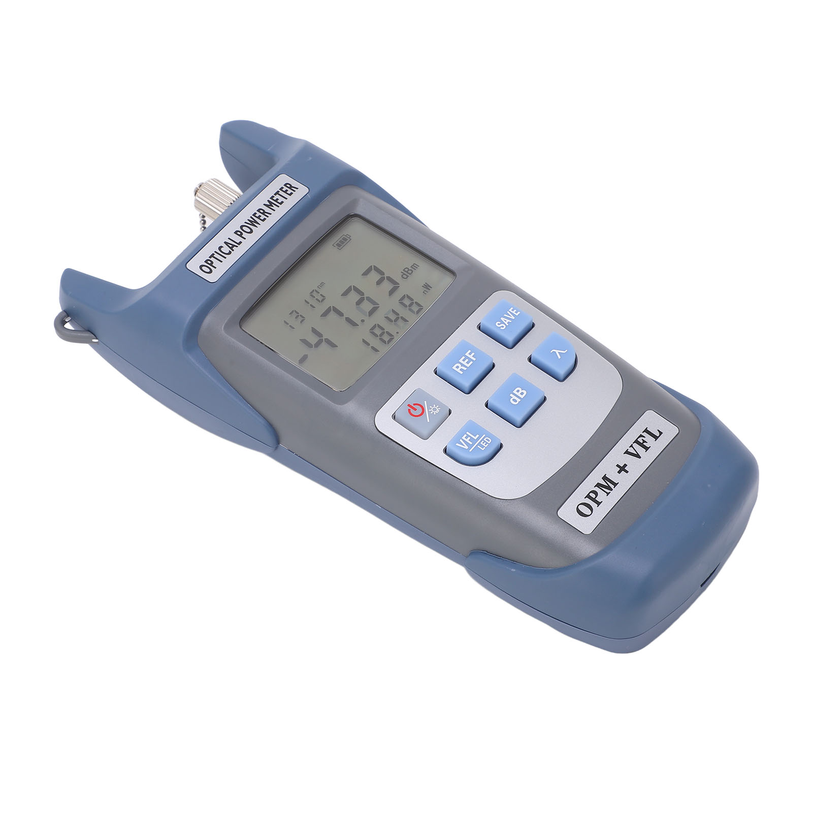 Glasfaser-leistungsmesser Mit Abs-gehäuse, Selbstkalibrierendem Lichtabfalltester Mit Led-beleuchtung, 50 Mw, 50 Km