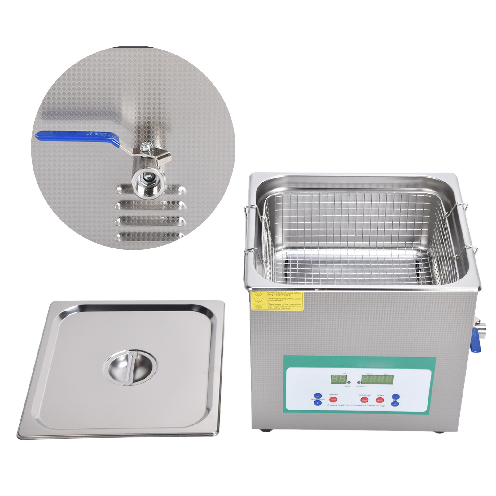 15-liter-ultraschallreiniger (360 W) Mit Zeitschaltuhr Für Edelstahl-industrieteile, Modell Dk-615htdeu, Stecker 200–240 V, 50 Hz