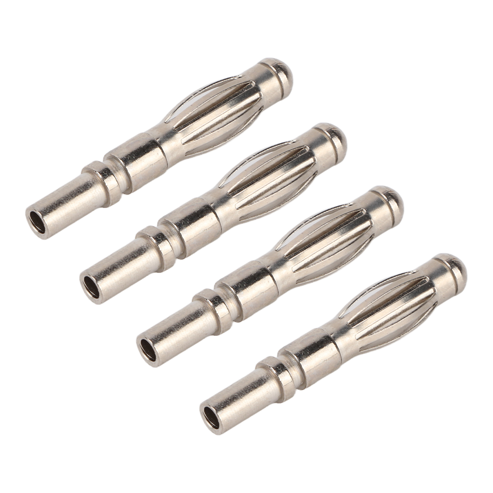 20 Stück 21,120 4 Mm Bananenstecker, Kupfervernickelt, Männlicher Anschluss Für Elektronische Instrumente