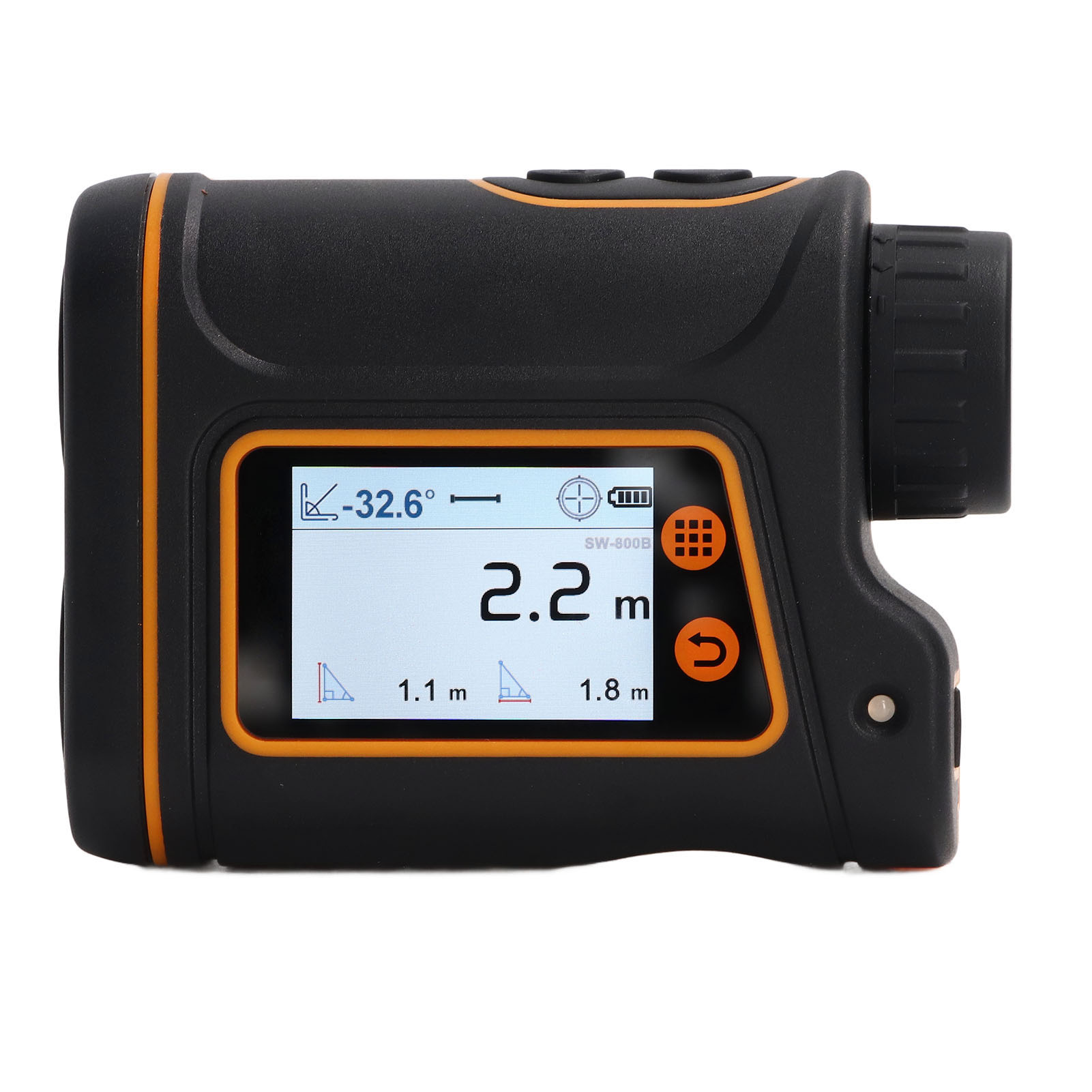 Sndway Laser-entfernungsmesser Mit Abs-gehäuse, Lcd-display, 4 Modi, Hand-entfernungsmesser Für Die Jagd, Reichweite 1500 M (4921,3 Ft)