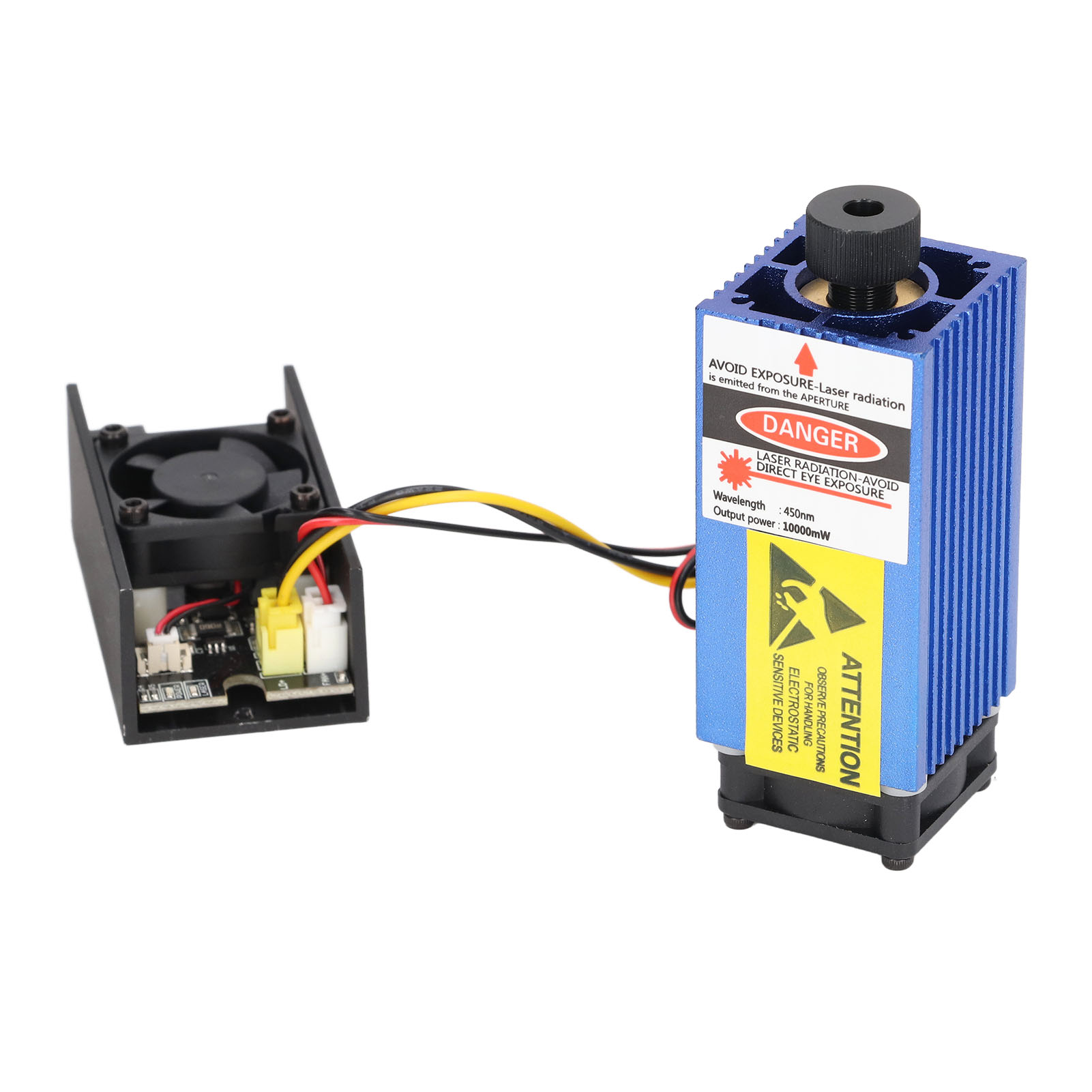 12v 10w Lasergravierermodul Mit Einstellbarem Fokus Und Hochleistungs-punktgravurkopf