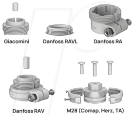 MIL WT101AKT3015 - Adapter Kit für Heizkörperventile