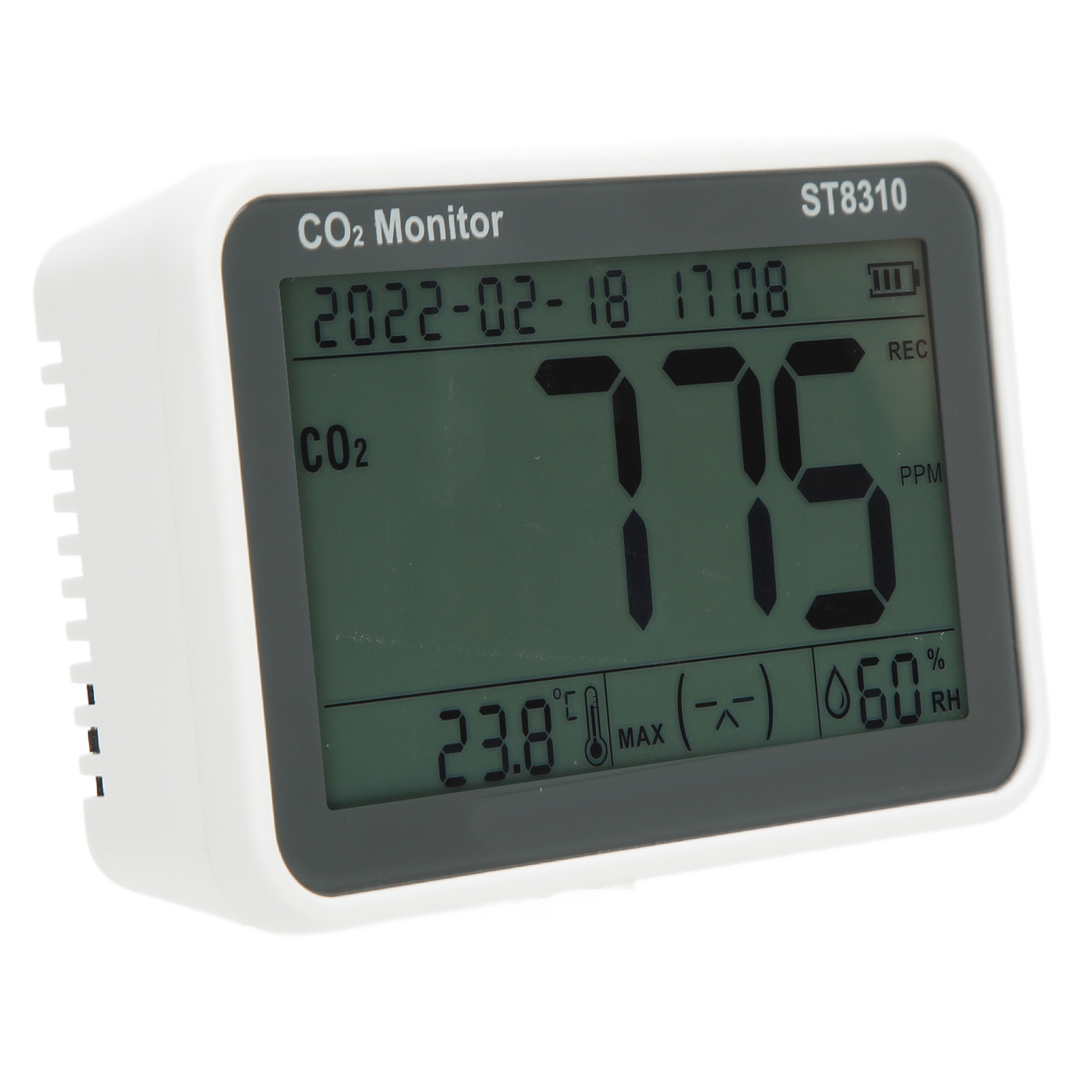 St8310 Lcd-luftqualitätsmonitor Kohlendioxiddetektor Co2 Temperatur- Und Feuchtigkeitsmesser