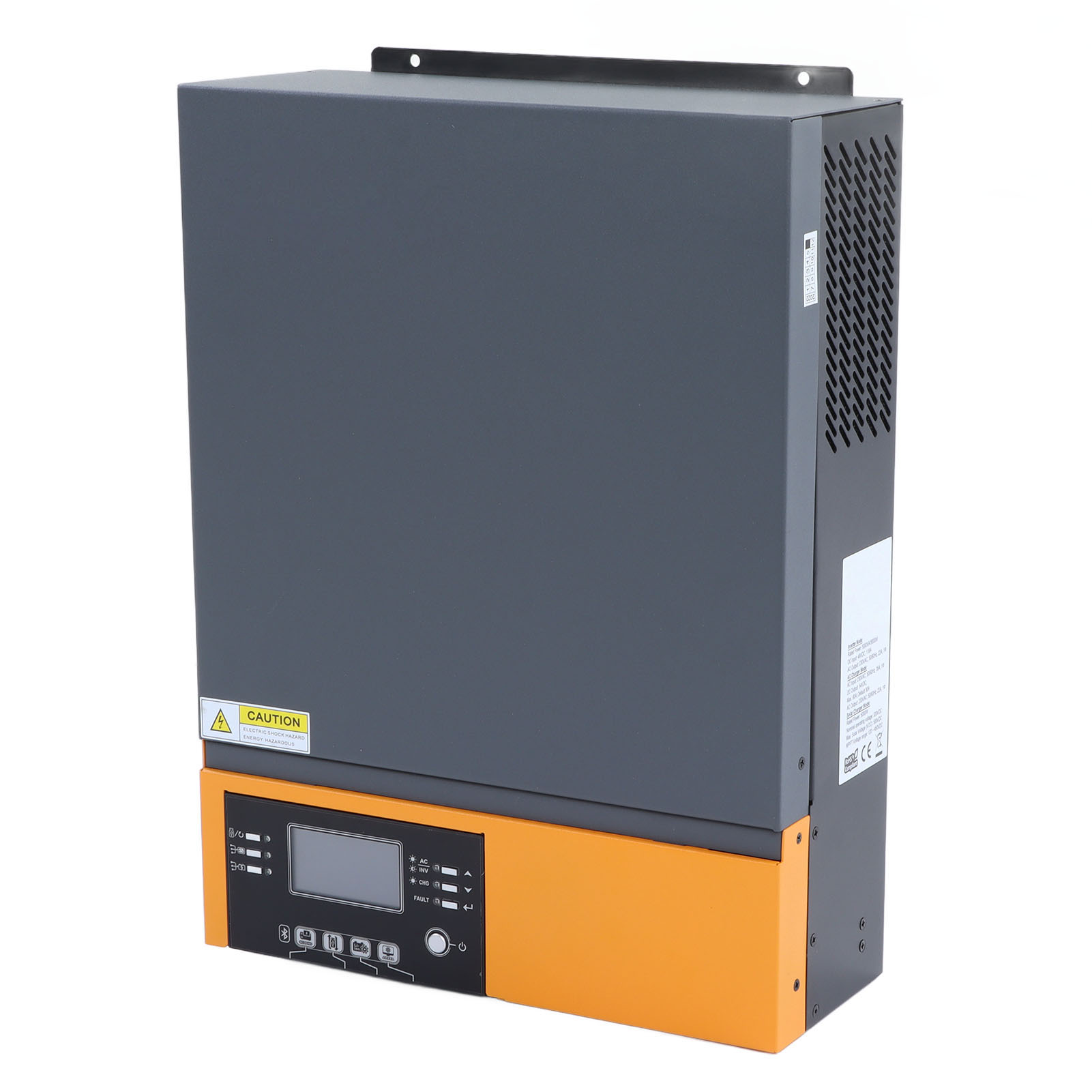 Powmr Solar Hybrid-wechselrichter Mit Reiner Sinuswelle, Mppt-solarstrom-ladefunktion, Lcd-bedienfeld, 5000 W, 100 A, 230 V Ac