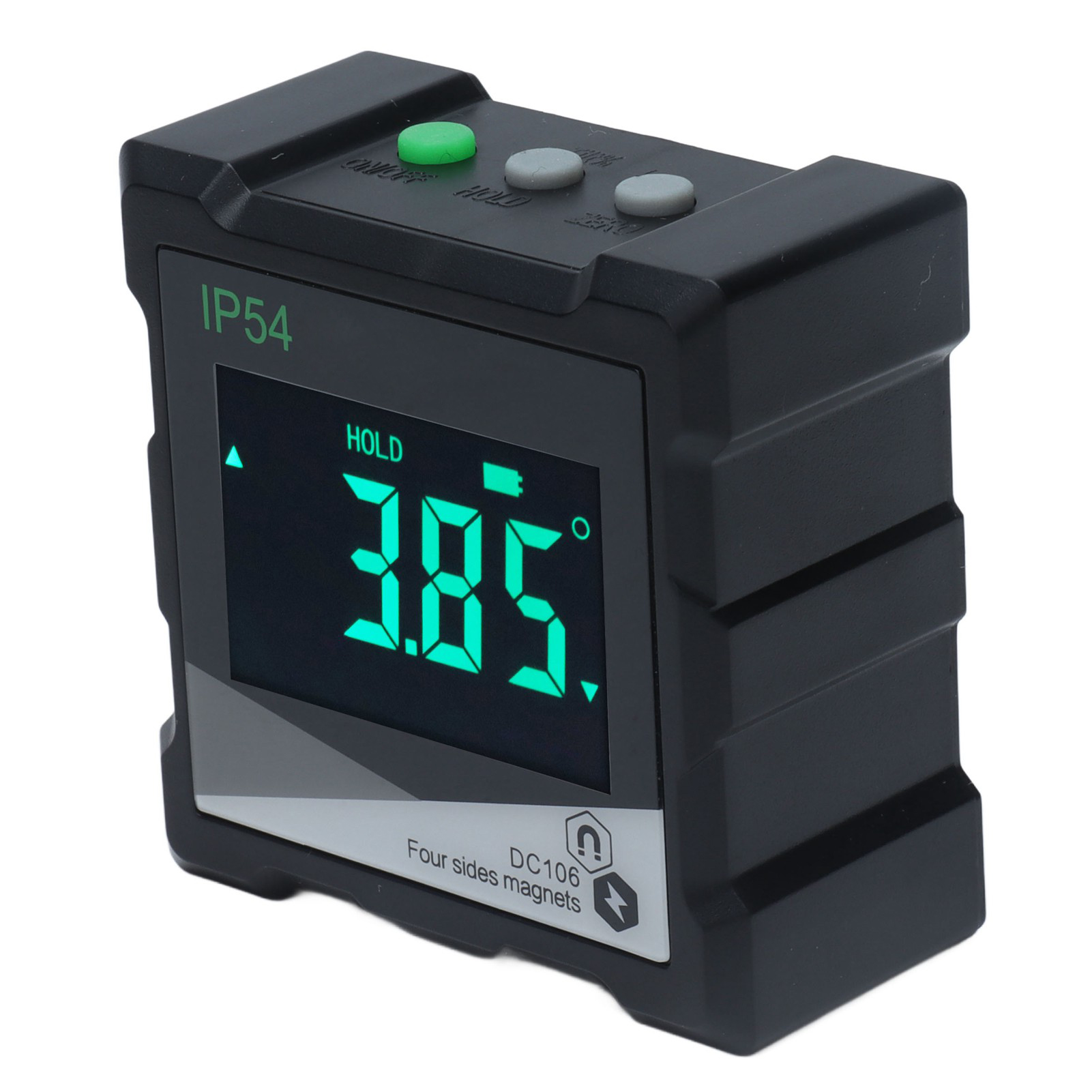 Digitaler Winkelmesser 4x90 Grad Mit Lcd-bildschirm, Magnetischem Neigungsmesser Und Ip54-wasserschutz