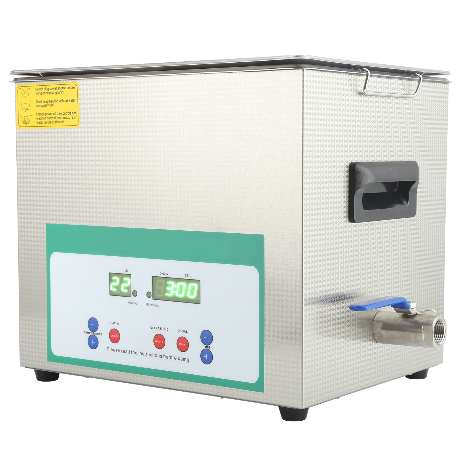 Ultraschallreiniger 10 L, 240 W, Kleinteile-reinigungsgerät Mit Ultraschall-behälter, Timer, Dk-410htdeu-stecker, 200–240 V, 50 Hz