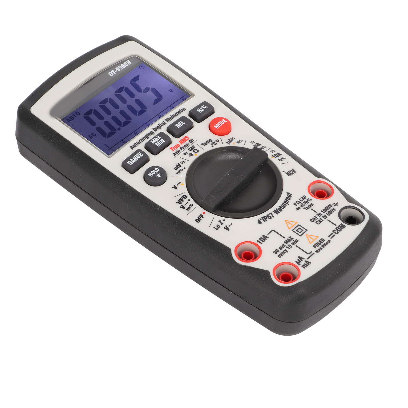 Dt-9965h Digitales Lcd-multimeter Für Strom- Und Spannungsprüfung (ncv) Mit Überlastschutz Für Elektriker Und Elektrische Prüfungen
