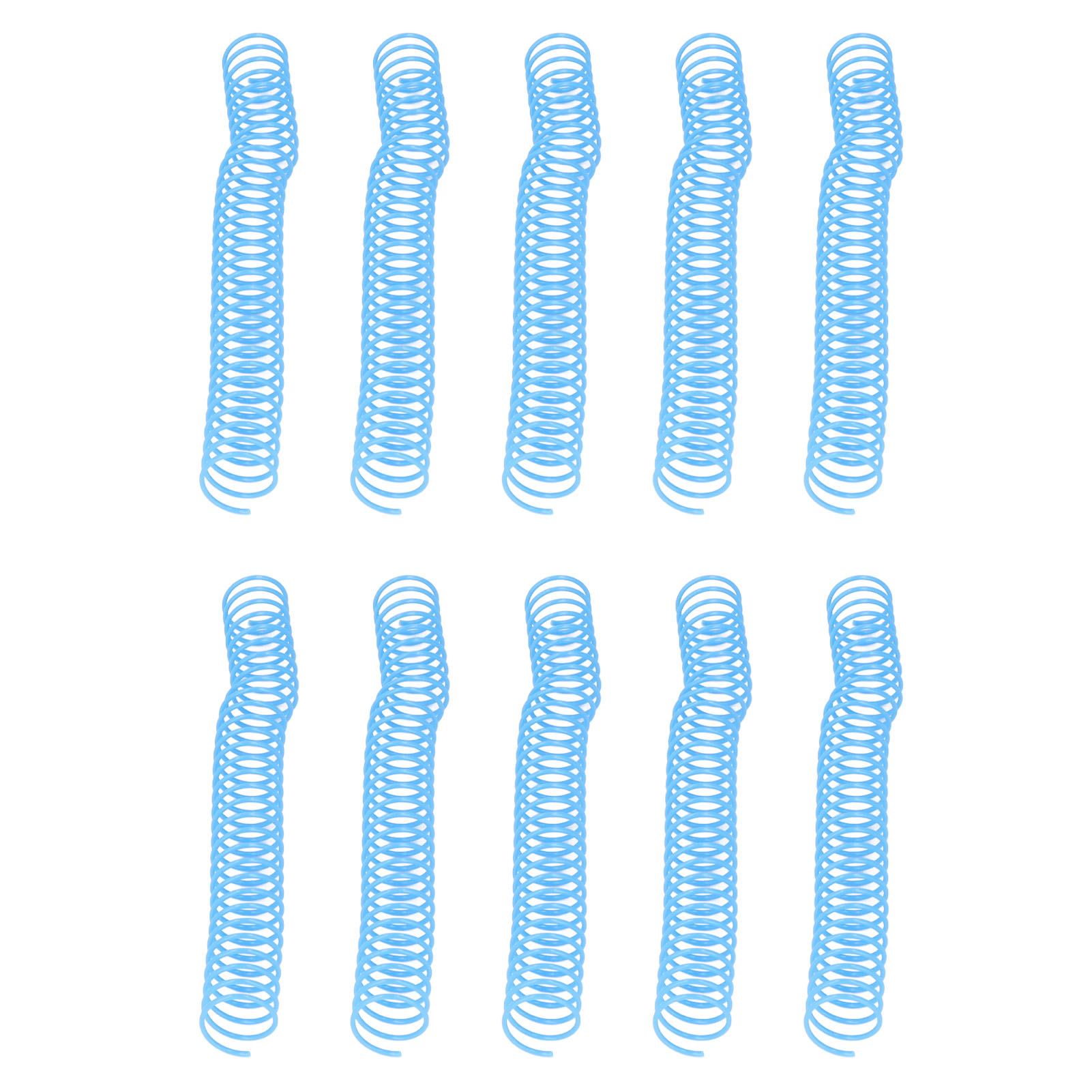 10er-set Spiralbindungen Mit Hoher Kapazität, 29 Mm Innendurchmesser, 30 Löcher, Blau