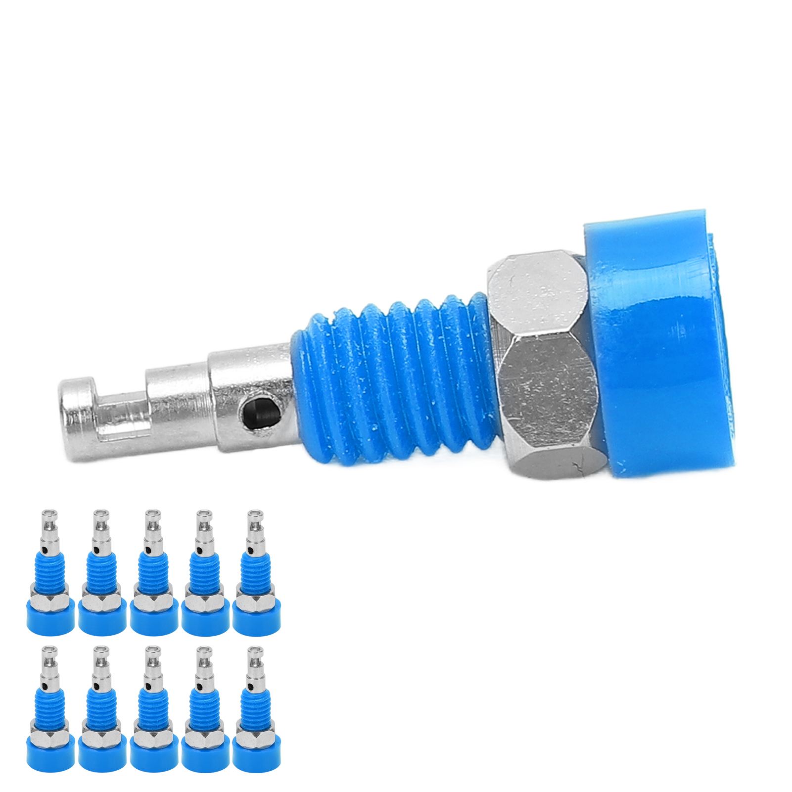 10 Stück 2 Mm Bananenbuchsen-adapter, Mini-anschlussklemmen Für Elektronische Instrumente, Blau