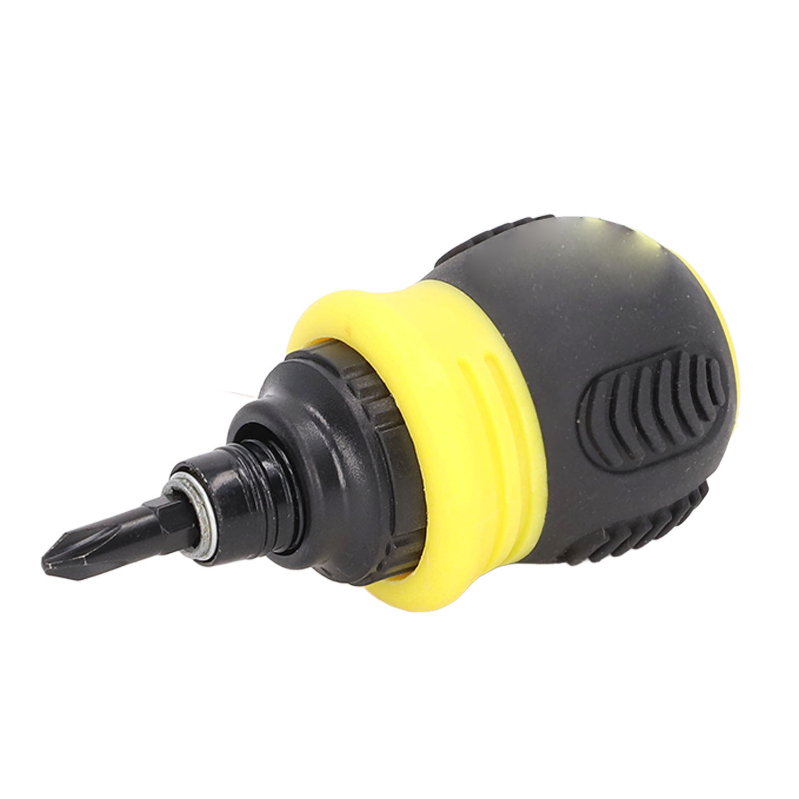 Ratschenschraubendreher Mini Magnetischer Kreuzschlitz 2 In 1 Chrom-vanadium-stahl Hardware Gelb