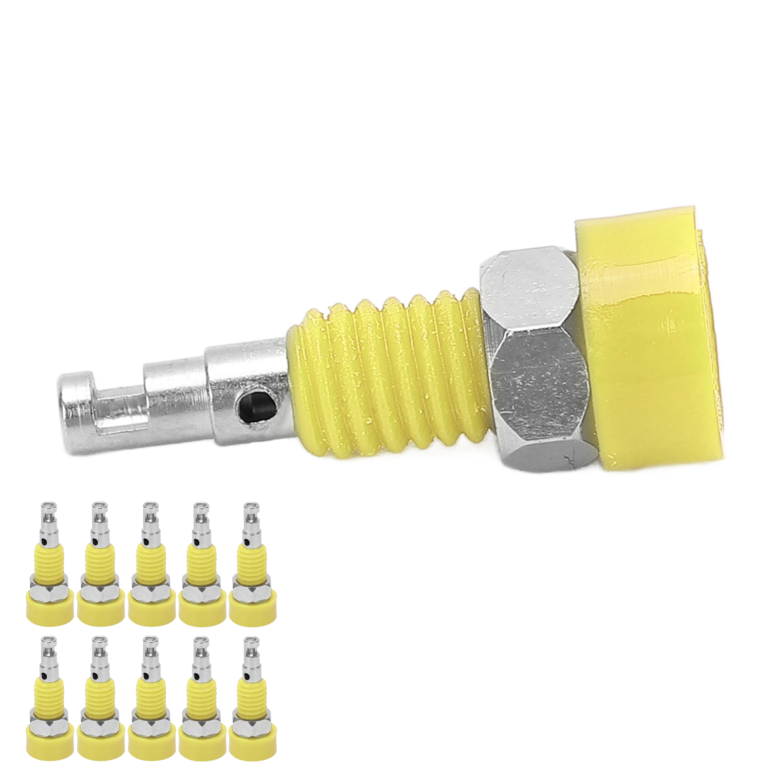 10 Stück 2-mm-bananenbuchsen-adapter-mini-anschlussklemmen Für Elektronische Geräte, Gelb
