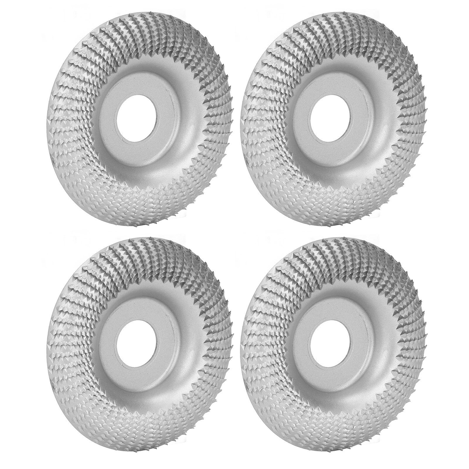 4 Stück Schleifscheiben 16 Mm Edelstahl Schnellbearbeitung Zum Schnitzen, Formen, Schleifen, Polieren Und Polieren Silber