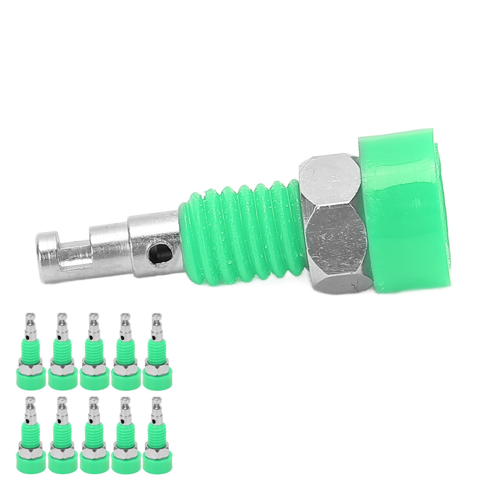10 Stück 2 Mm Bananenbuchsen-adapter, Mini-anschlussklemmen Für Elektronische Instrumente, Grün