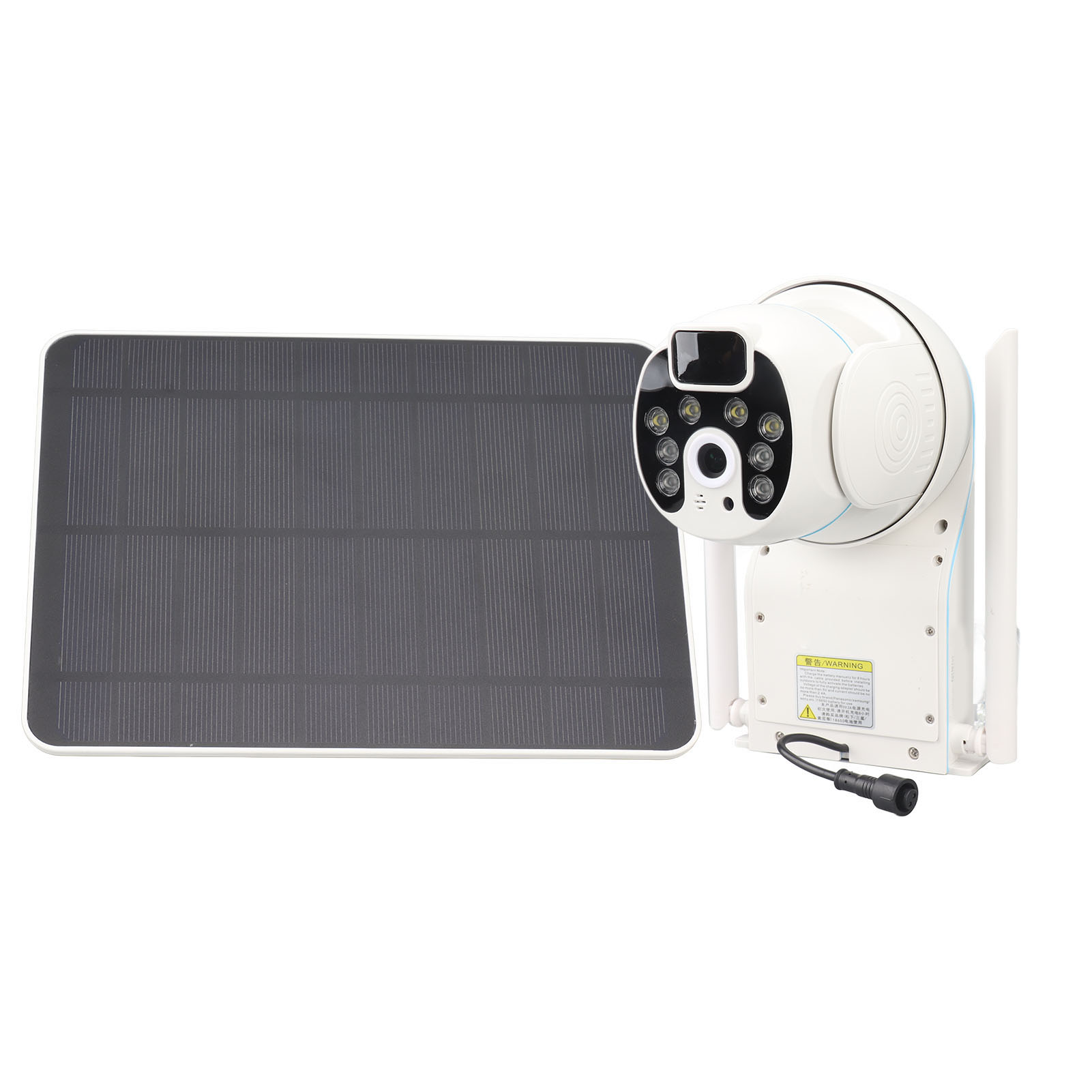 Solarbetriebene Sicherheitskamera Für Den Außenbereich, Einfache Installation, Kabellose Überwachungskamera 1080p 2,4 Ghz Für Den Garten