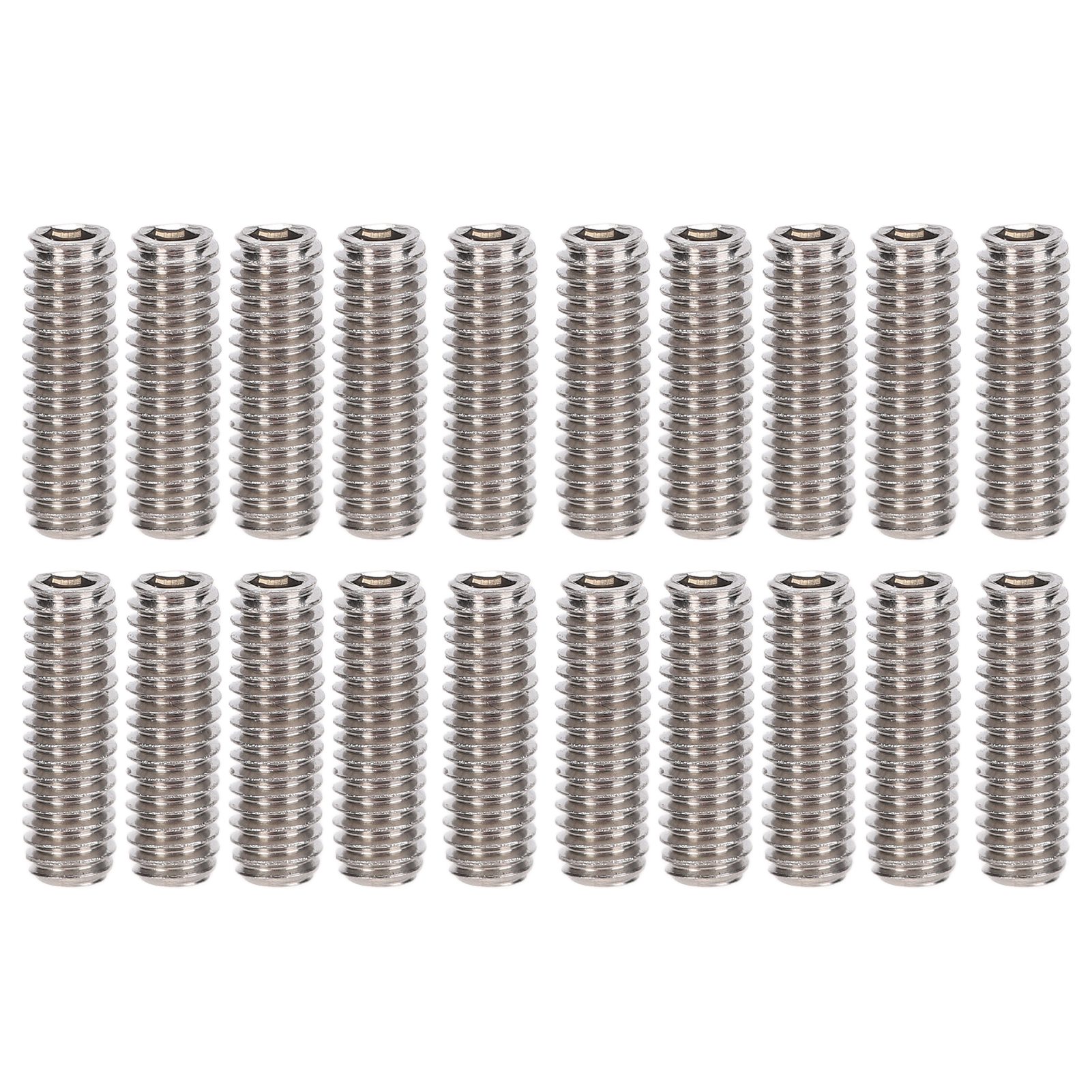50-teiliges Sortiment An Gewindestiften A2-70 Aus Edelstahl, M2,5 X 8