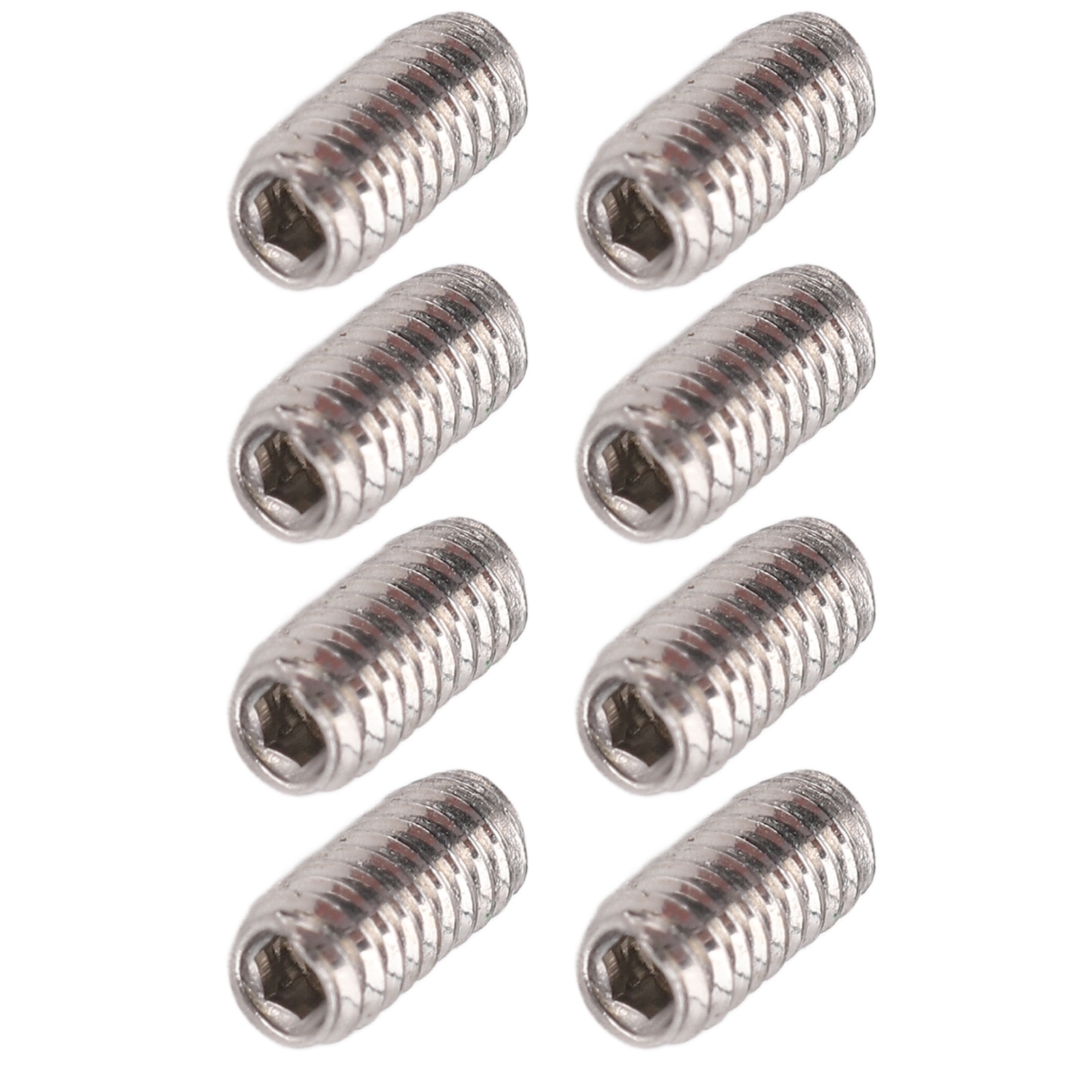 50-teiliges Sortiment An Gewindestiften A2-70 Edelstahl-madenschrauben M2x4
