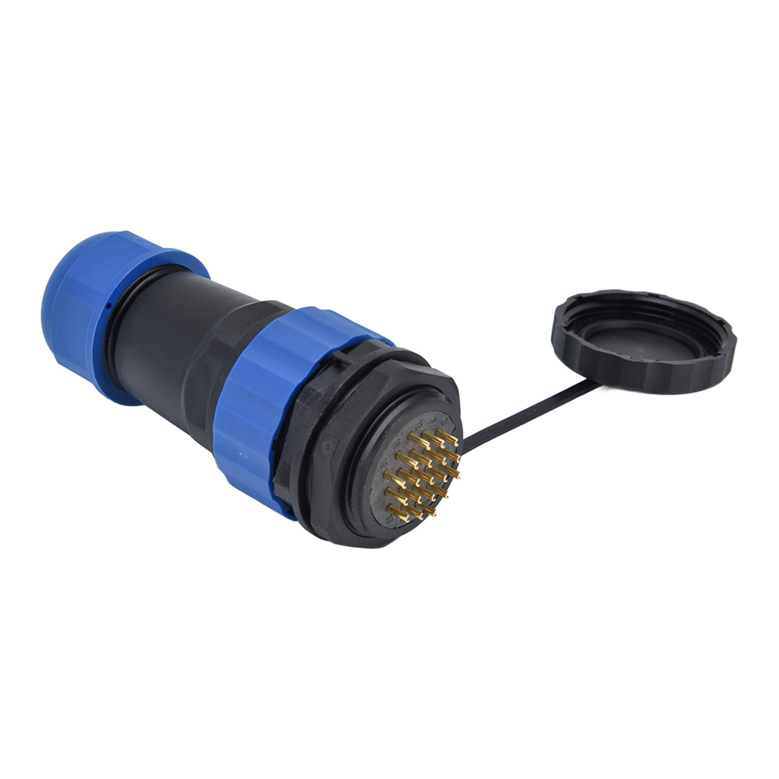Wasserdichter Stecker Mit Rückmutter Ip68 Luftfahrt-stromanschluss 250 V 5 A Für Kabel Und Leitungen Sp2819 Pin