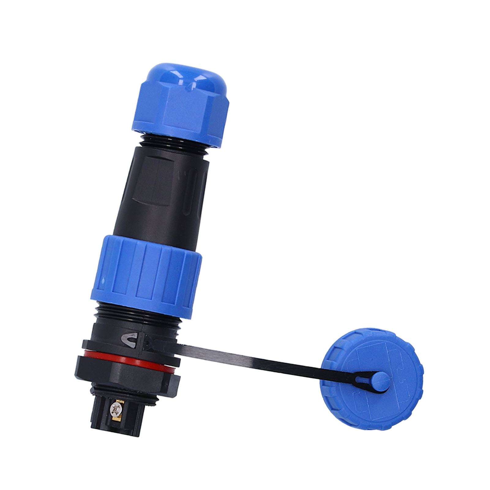 Ip68 Wasserdichter Luftfahrt-steckersatz Lp16 3-polig, Schweißfrei, Mit Rückmutter, Stecker Und Buchse, Stoßanschluss, 250 V, 10 A