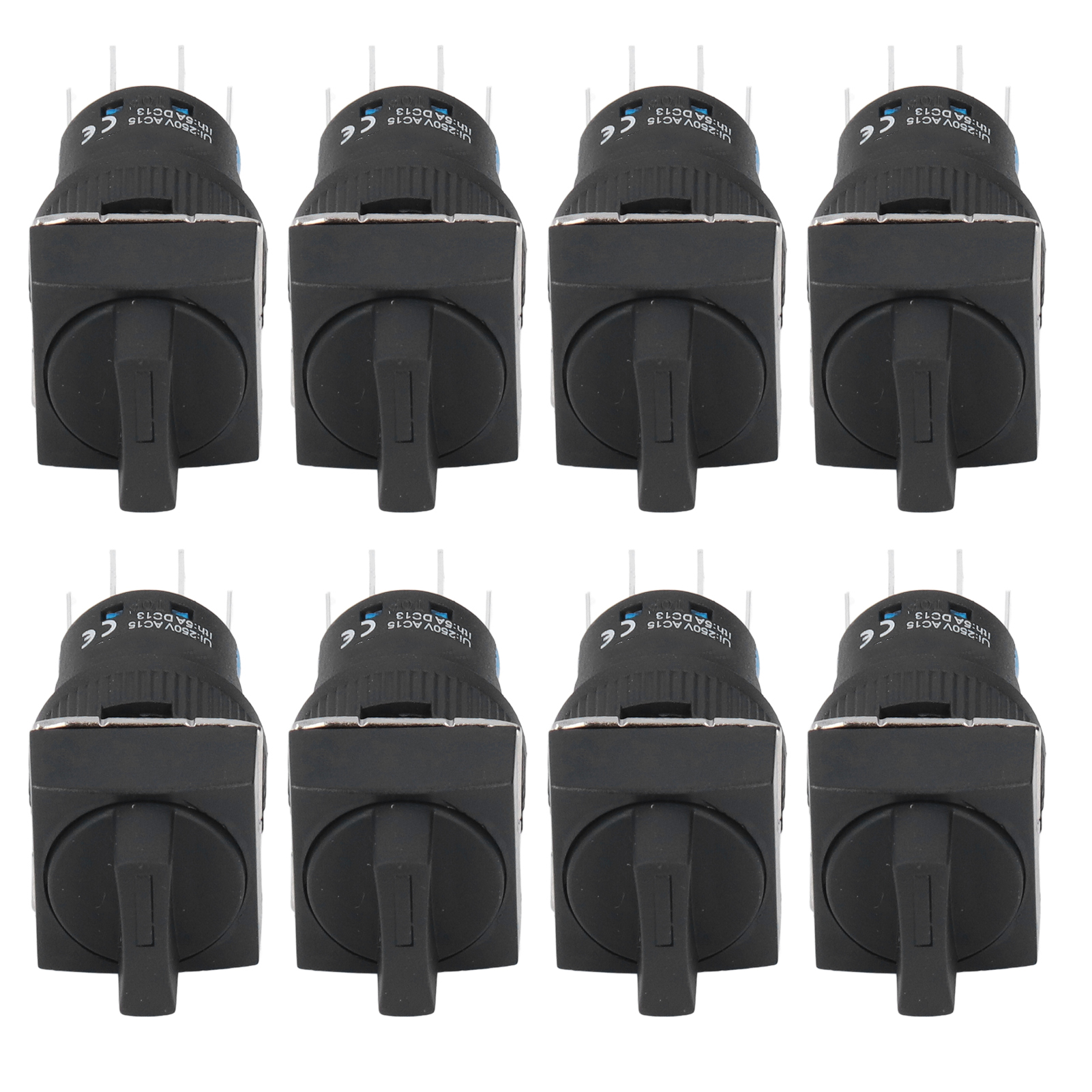 25 Stück Drehknopf-wahlschalter, Selbstverriegelnd, 3 Geschwindigkeiten Mit Licht, 16 Mm Quadrat, 12 V, Bem-la16-22xd/31-f (grün)