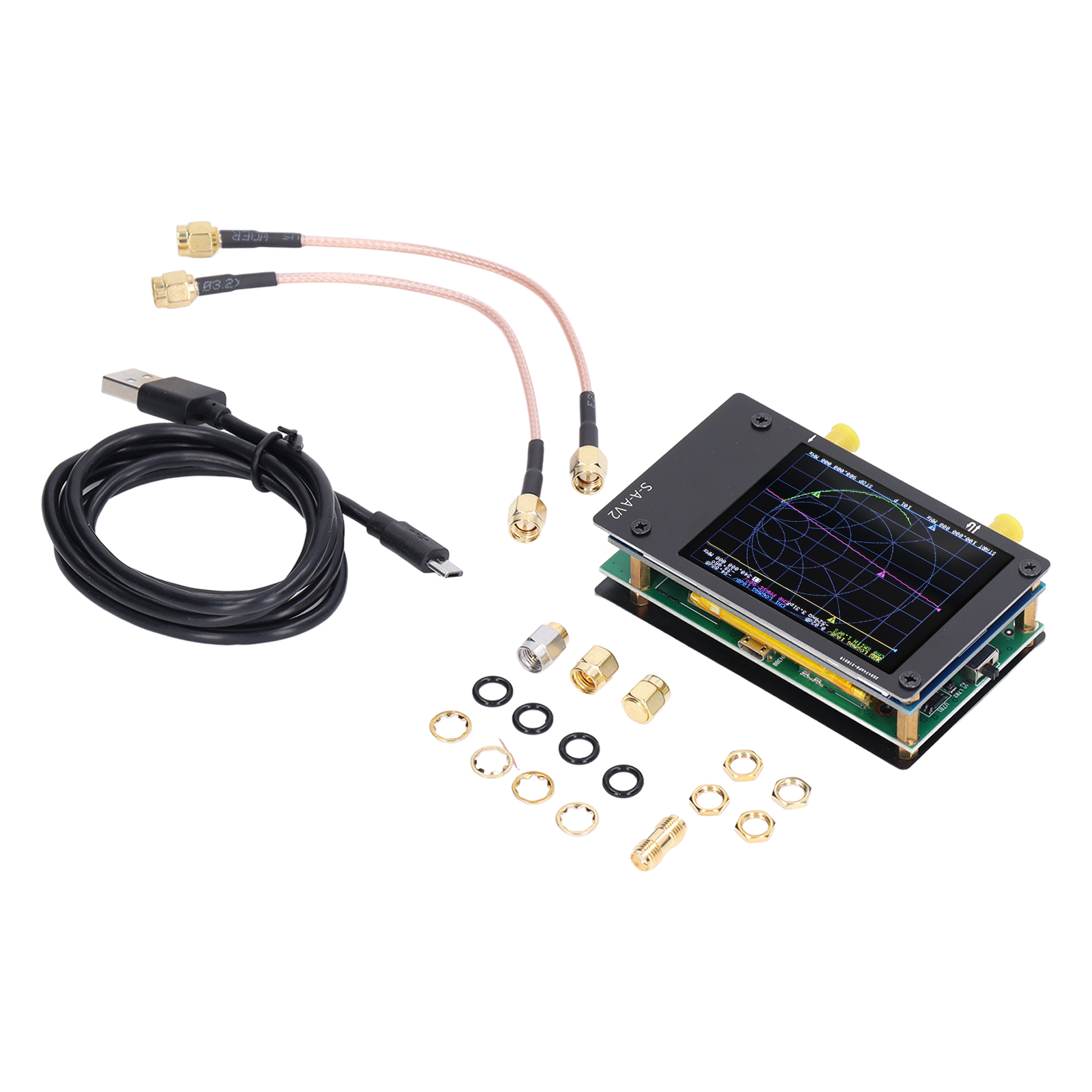 Vektornetzwerkanalysator Hf Vhf Uhf Kurzwellenantennen-analyse-kit 50 Khz–3 Ghz Mit Eingebautem Akku
